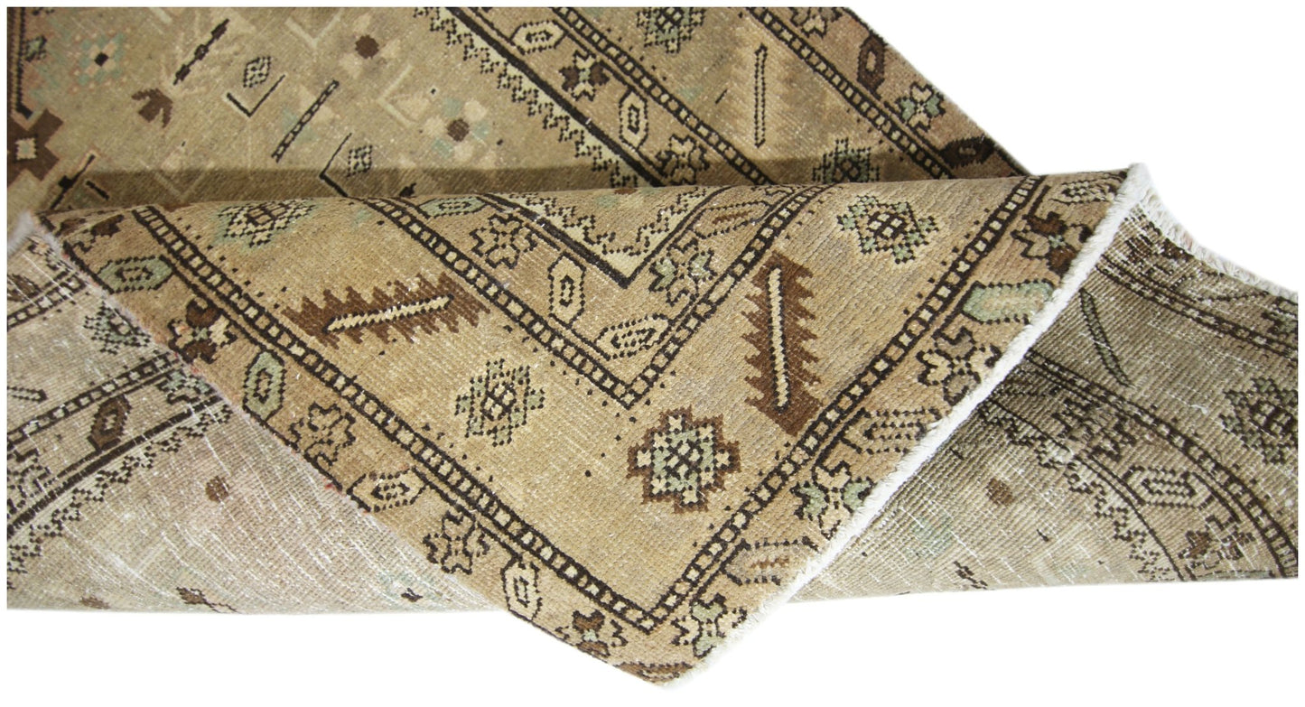 Handmade Vintage Persian Hallway Runner | 469 x 110 cm | 15'4" x 3'7" - Najaf Rugs & Textile