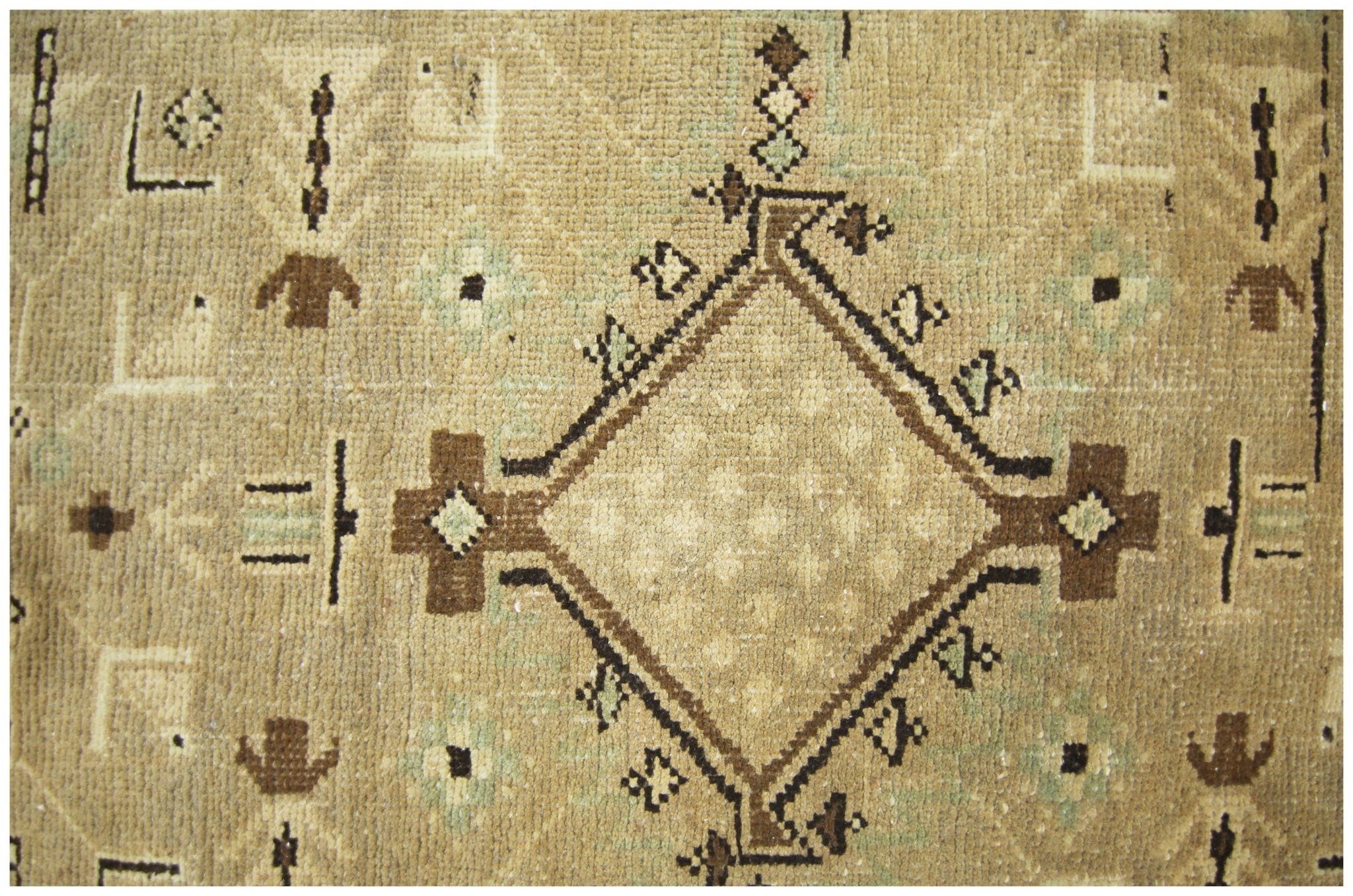 Handmade Vintage Persian Hallway Runner | 469 x 110 cm | 15'4" x 3'7" - Najaf Rugs & Textile