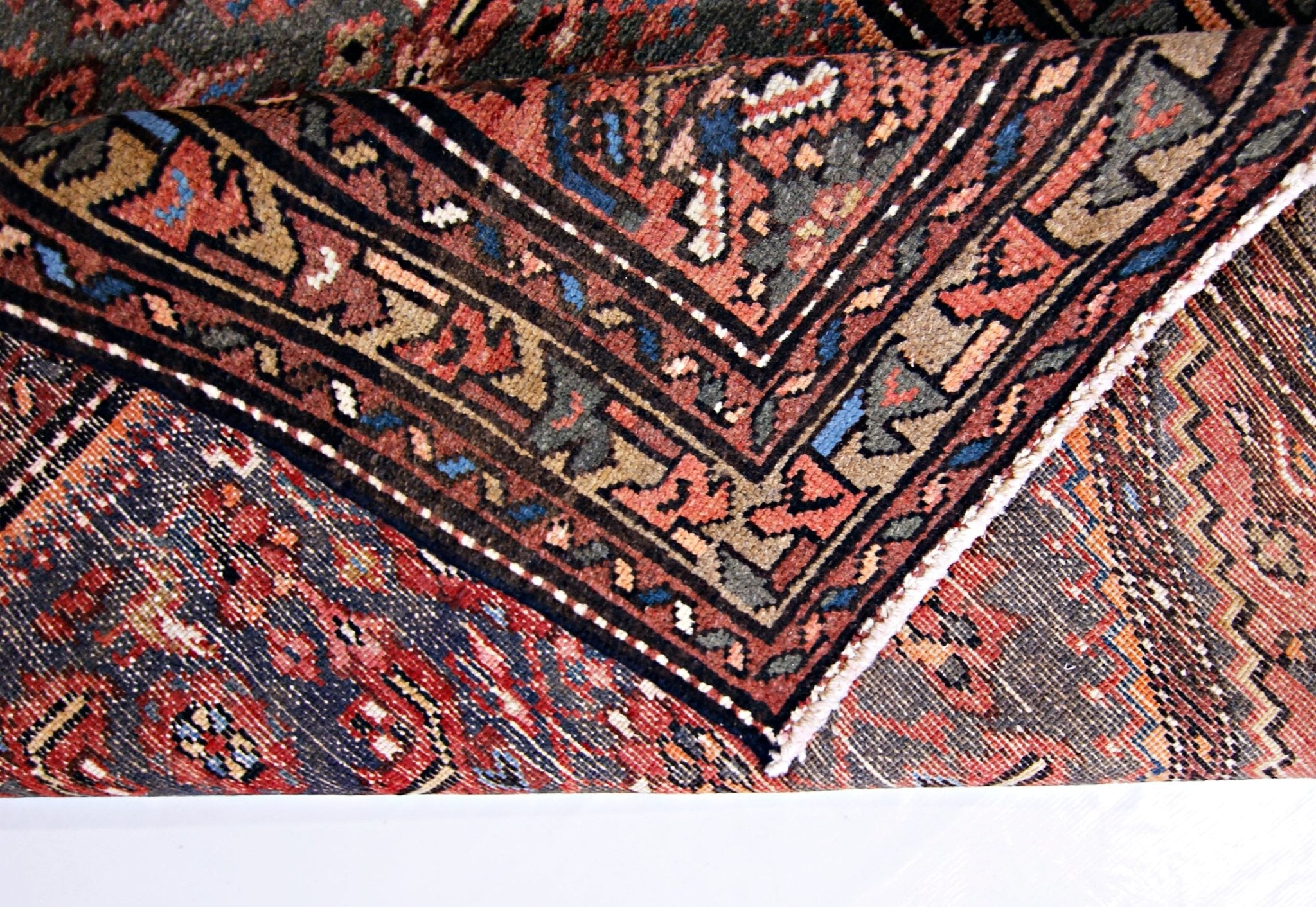 Handmade Vintage Persian Hamadan Hallway Runner | 292 x 106 cm | 9'7" x 3'6" - Najaf Rugs & Textile