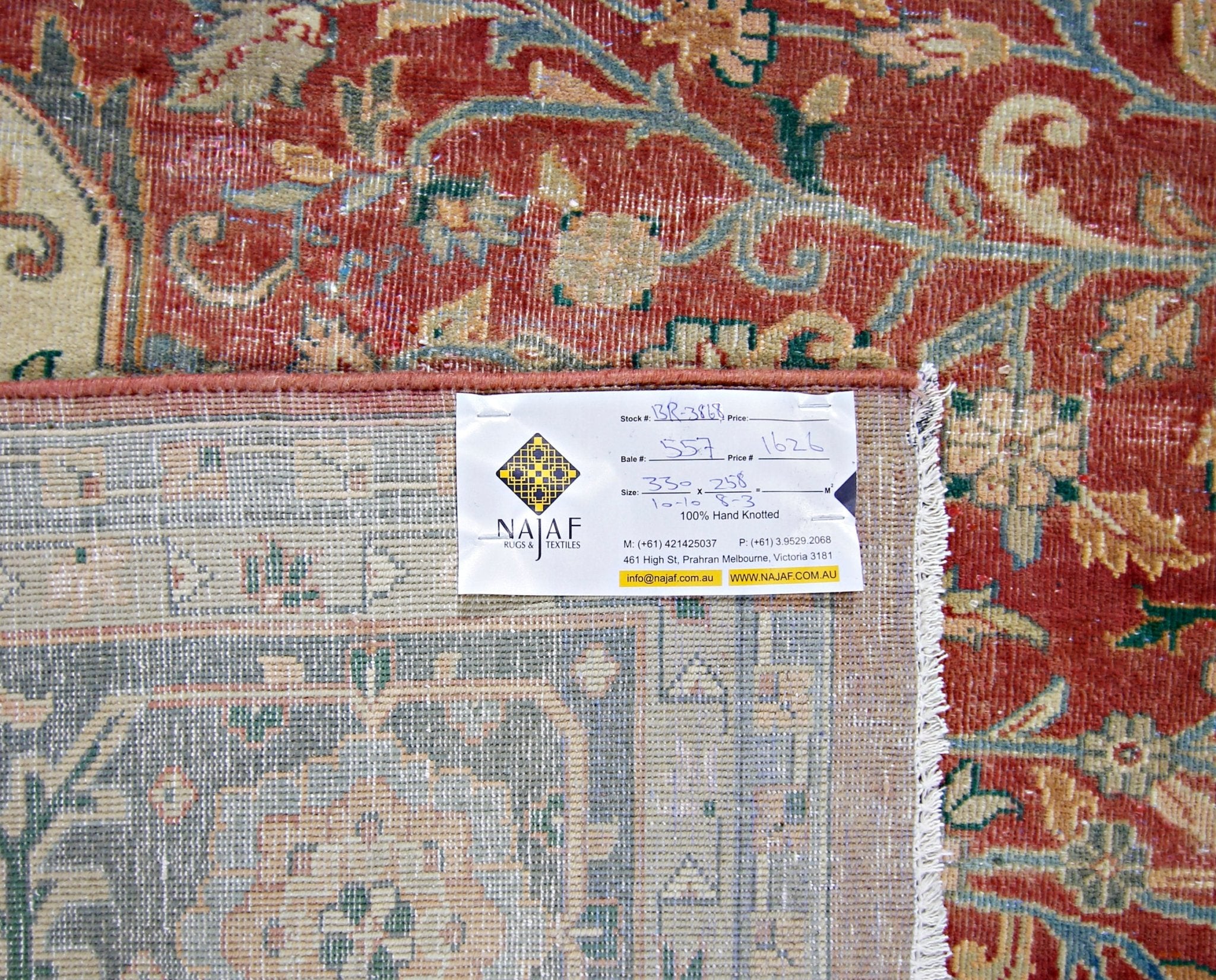 Handmade Vintage Persian Heriz Ahar Rug | 330 x 258 cm | 10'10" x 8'3" - Najaf Rugs & Textile