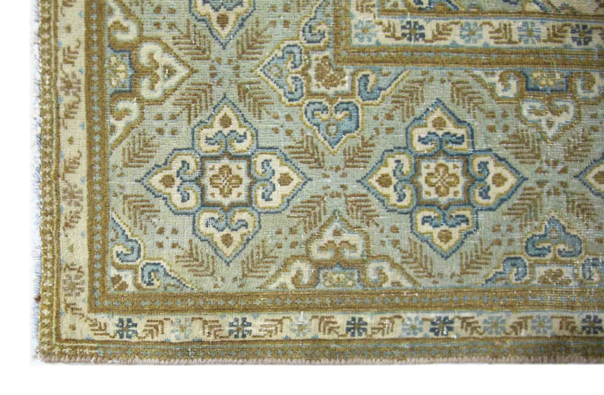 Handmade Vintage Persian Kashan Hallway Runner | 204 x 93 cm | 6'8" x 3' - Najaf Rugs & Textile
