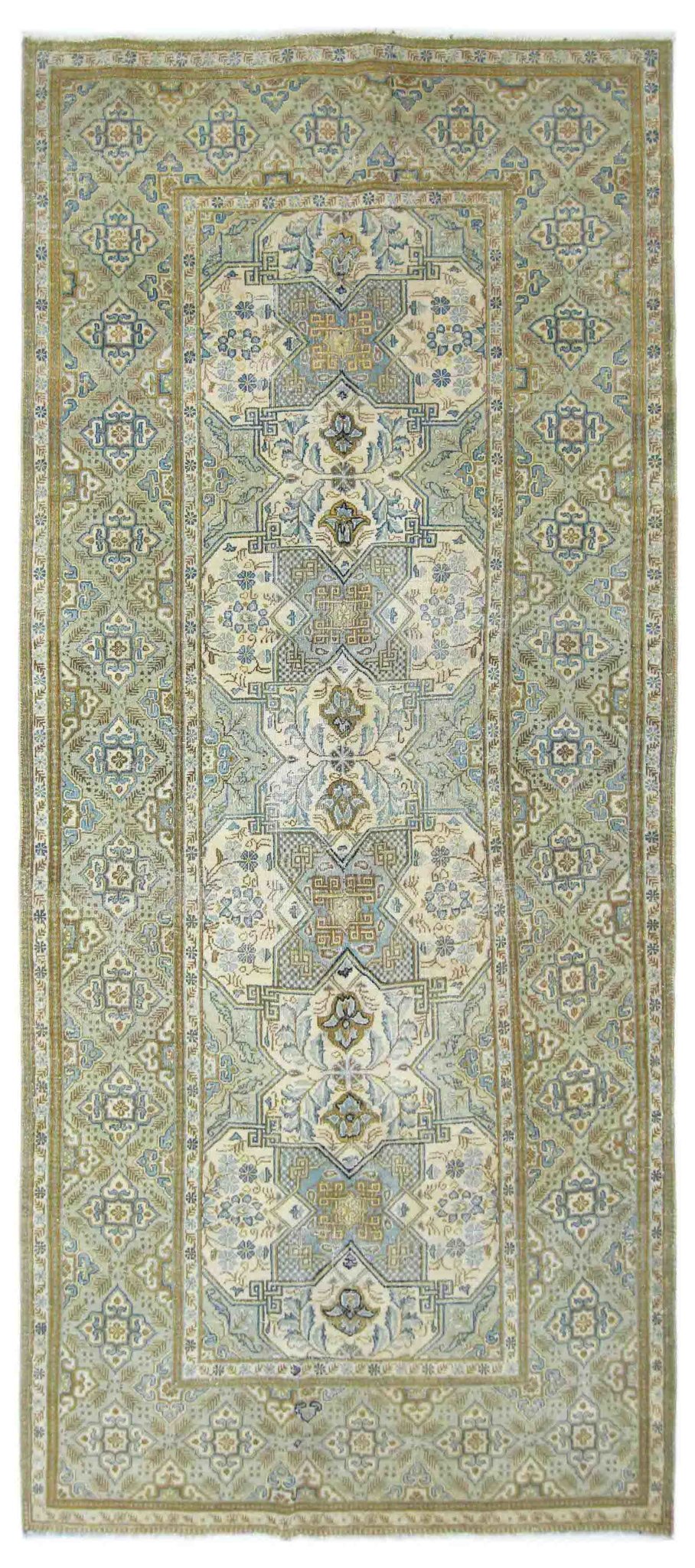 Handmade Vintage Persian Kashan Hallway Runner | 204 x 93 cm | 6'8" x 3' - Najaf Rugs & Textile