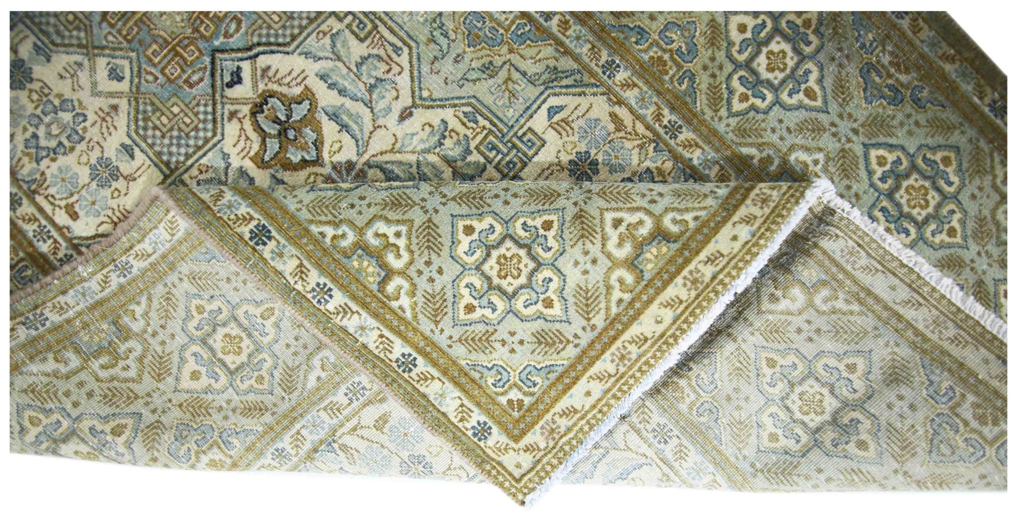 Handmade Vintage Persian Kashan Hallway Runner | 204 x 93 cm | 6'8" x 3' - Najaf Rugs & Textile