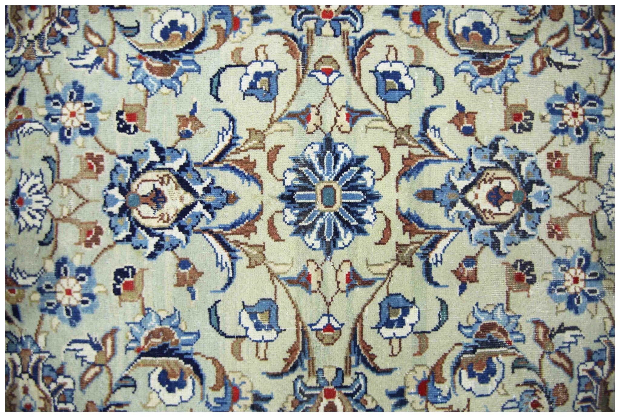 Handmade Vintage Persian Kashan Rug | 148 x 108 cm | 4'10" x 3'6" - Najaf Rugs & Textile