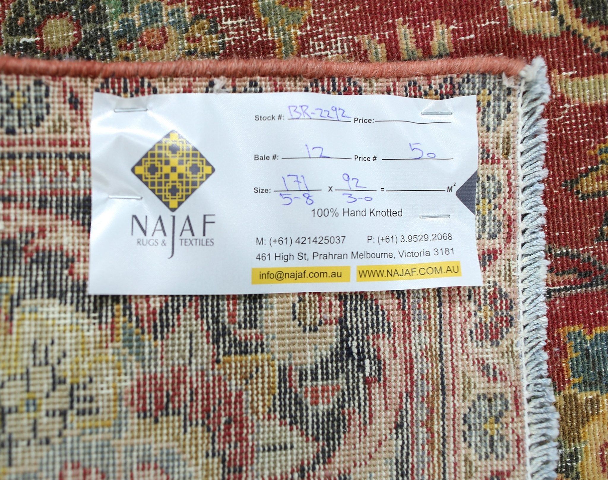 Handmade Vintage Persian Kashan Rug | 171 x 92 cm | 5'8" x 3' - Najaf Rugs & Textile