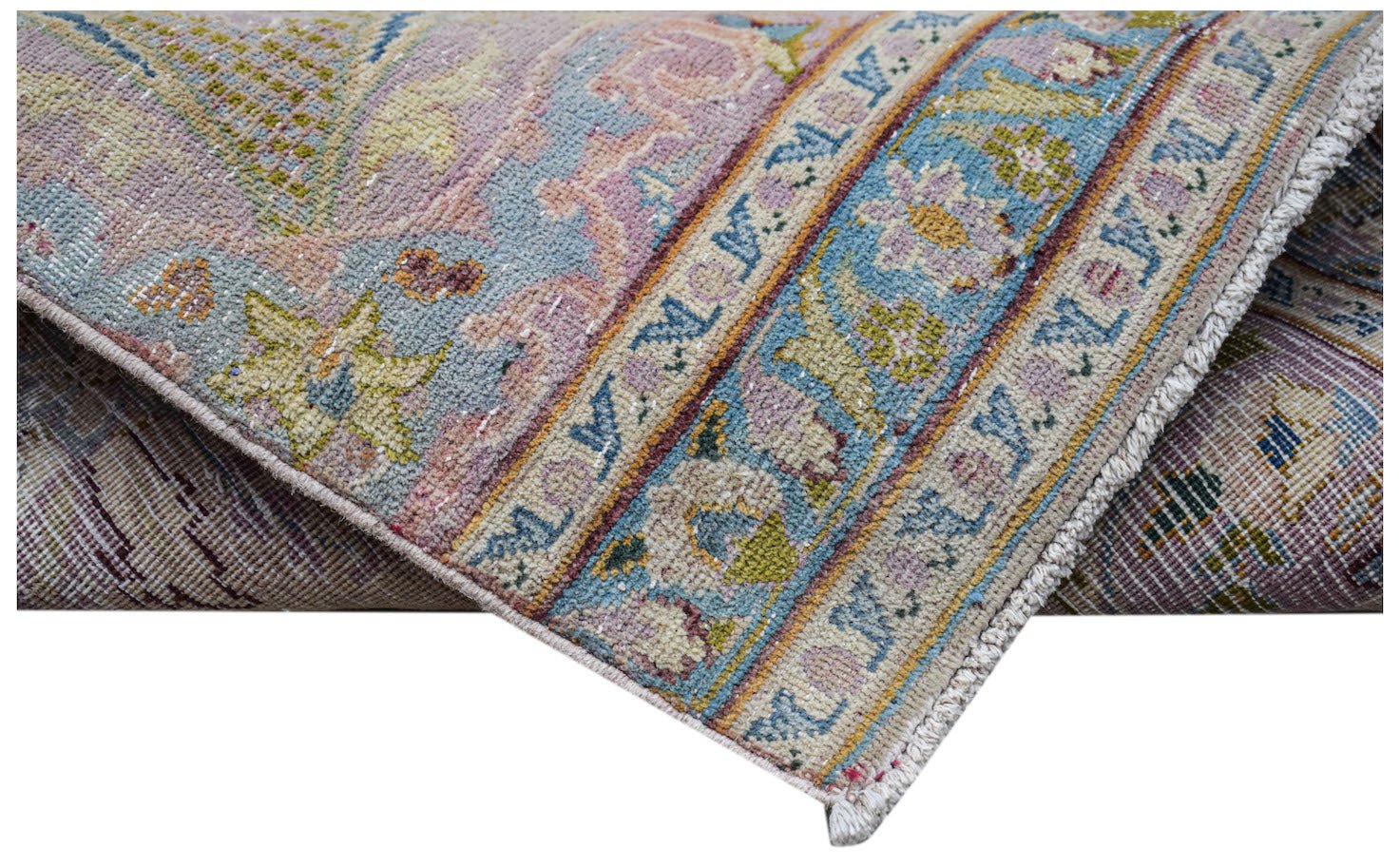 Handmade Vintage Persian Kerman Hallway Runner | 201 x 88 cm | 6'7" x 2'11" - Najaf Rugs & Textile