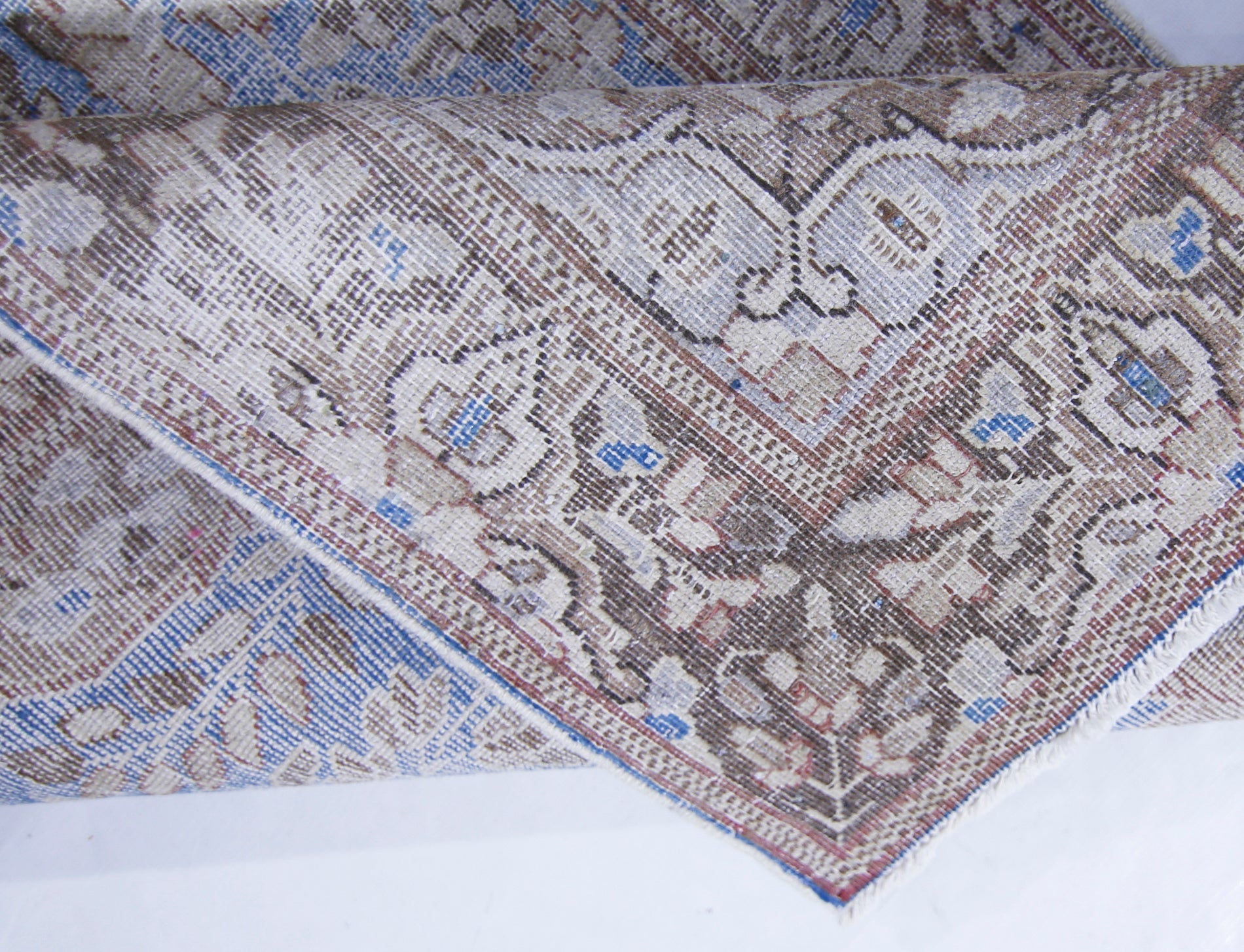 Handmade Vintage Persian Kerman Hallway Runner | 279 x 71 cm | 9'2" x 2'4" - Najaf Rugs & Textile