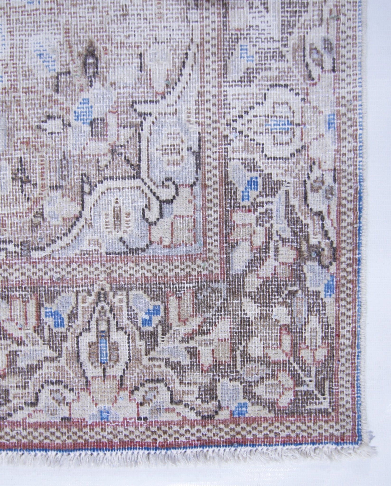 Handmade Vintage Persian Kerman Hallway Runner | 279 x 71 cm | 9'2" x 2'4" - Najaf Rugs & Textile