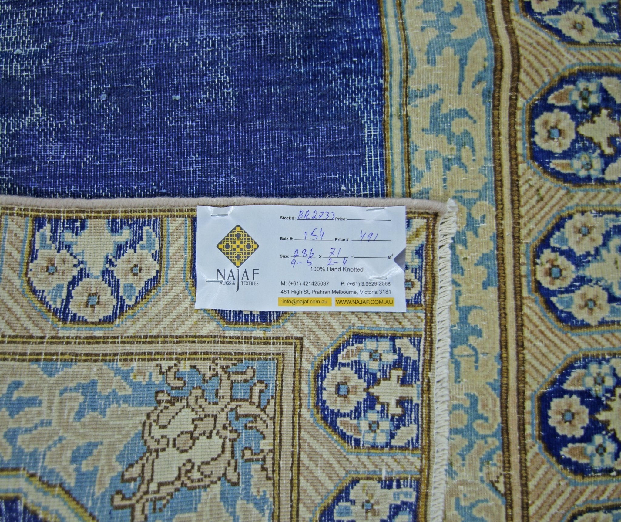 Handmade Vintage Persian Kerman Hallway Runner | 286 x 71 cm | 9'5" x 2'4" - Najaf Rugs & Textile