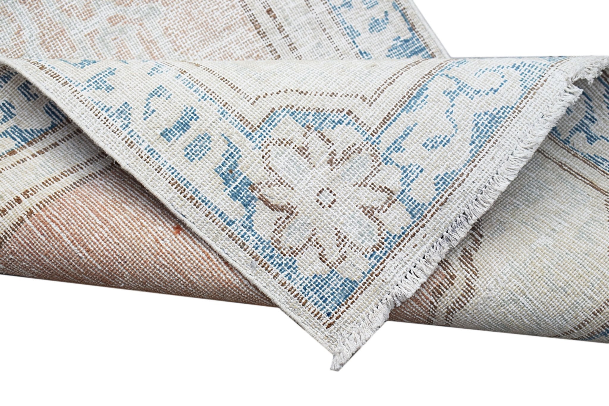 Handmade Vintage Persian Kerman Hallway Runner | 299 x 72 cm | 9'10" x 2'5" - Najaf Rugs & Textile