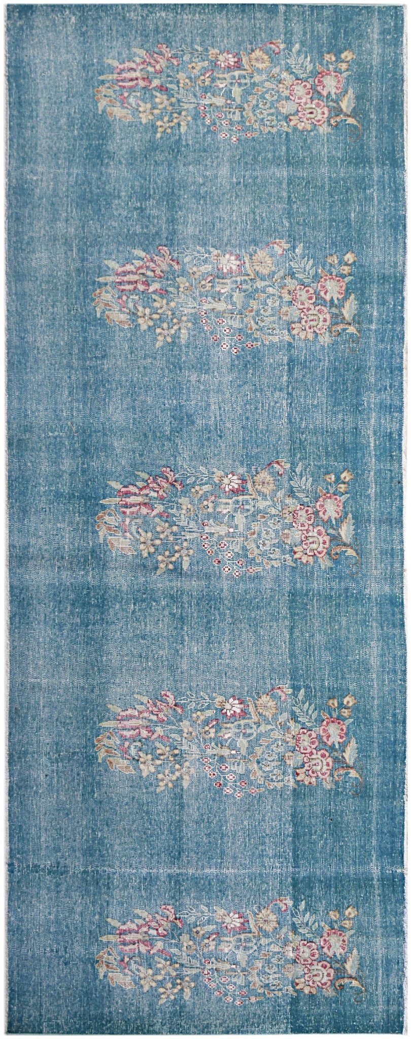 Handmade Vintage Persian Kerman Hallway Runner | 302 x 116 cm | 9'11" x 3'10" - Najaf Rugs & Textile