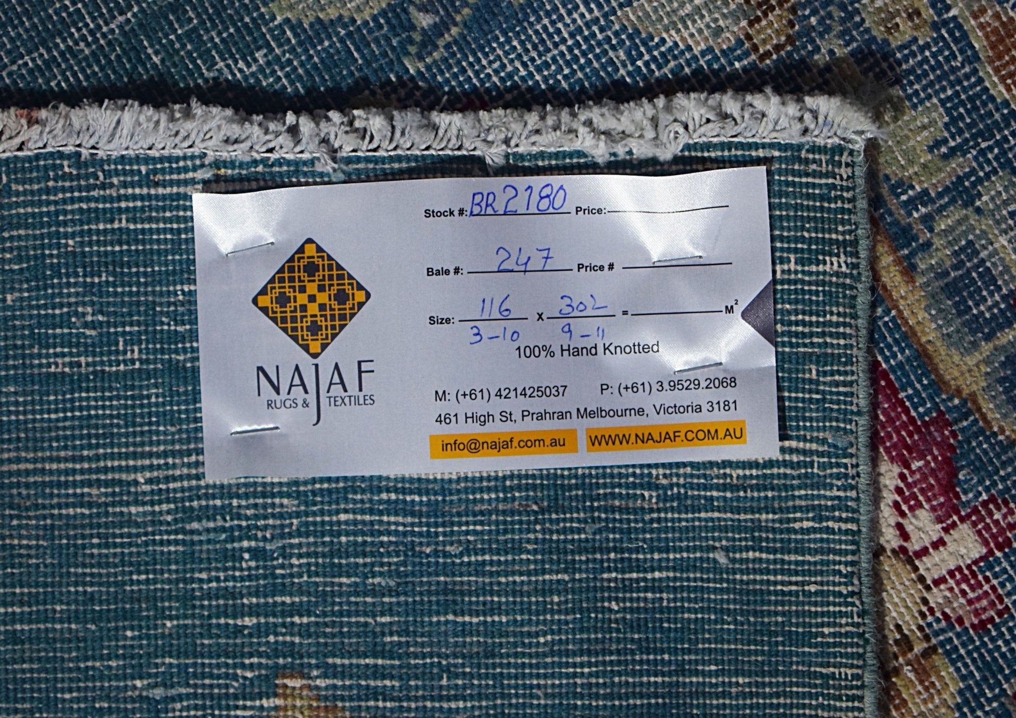 Handmade Vintage Persian Kerman Hallway Runner | 302 x 116 cm | 9'11" x 3'10" - Najaf Rugs & Textile