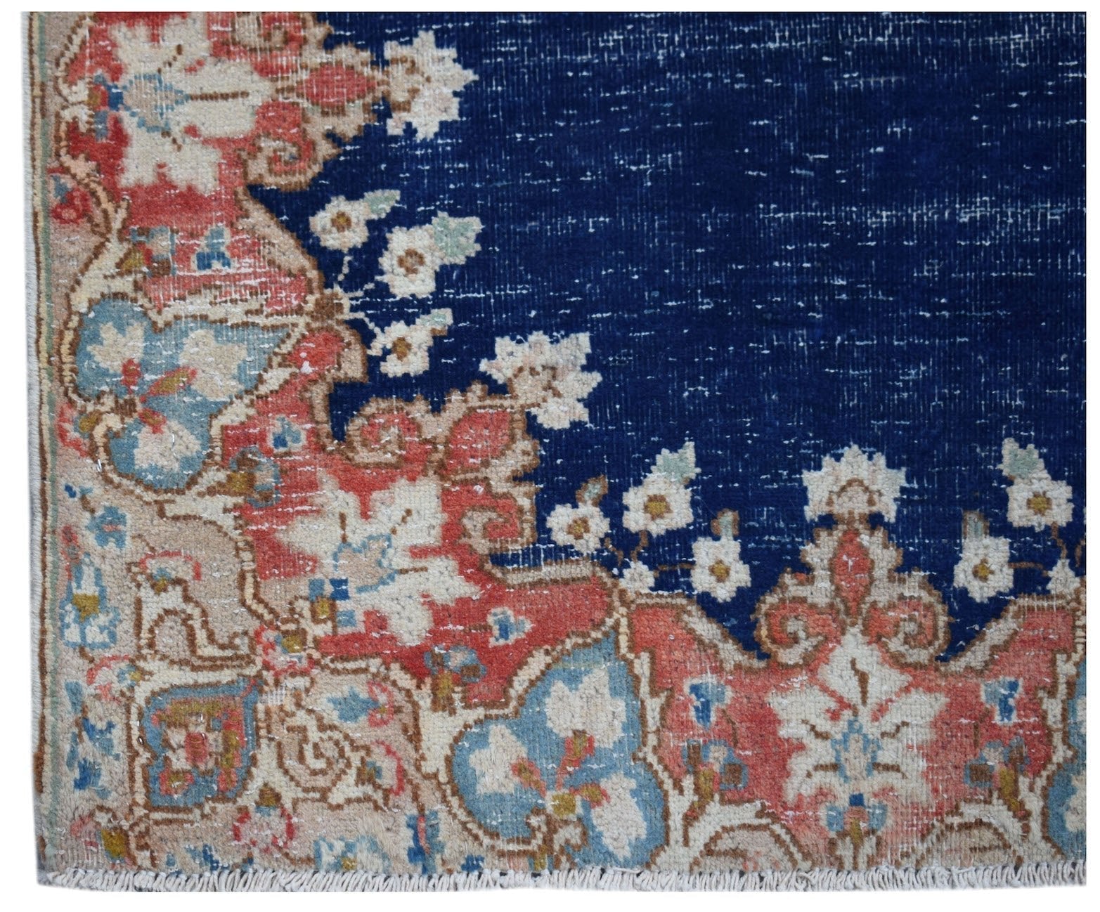 Handmade Vintage Persian Kerman Hallway Runner | 320 x 68 cm | 10'6" x 2'3" - Najaf Rugs & Textile