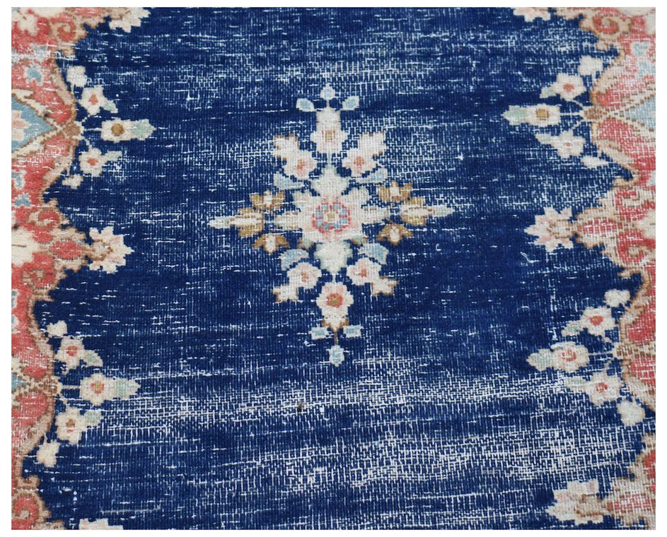 Handmade Vintage Persian Kerman Hallway Runner | 320 x 68 cm | 10'6" x 2'3" - Najaf Rugs & Textile