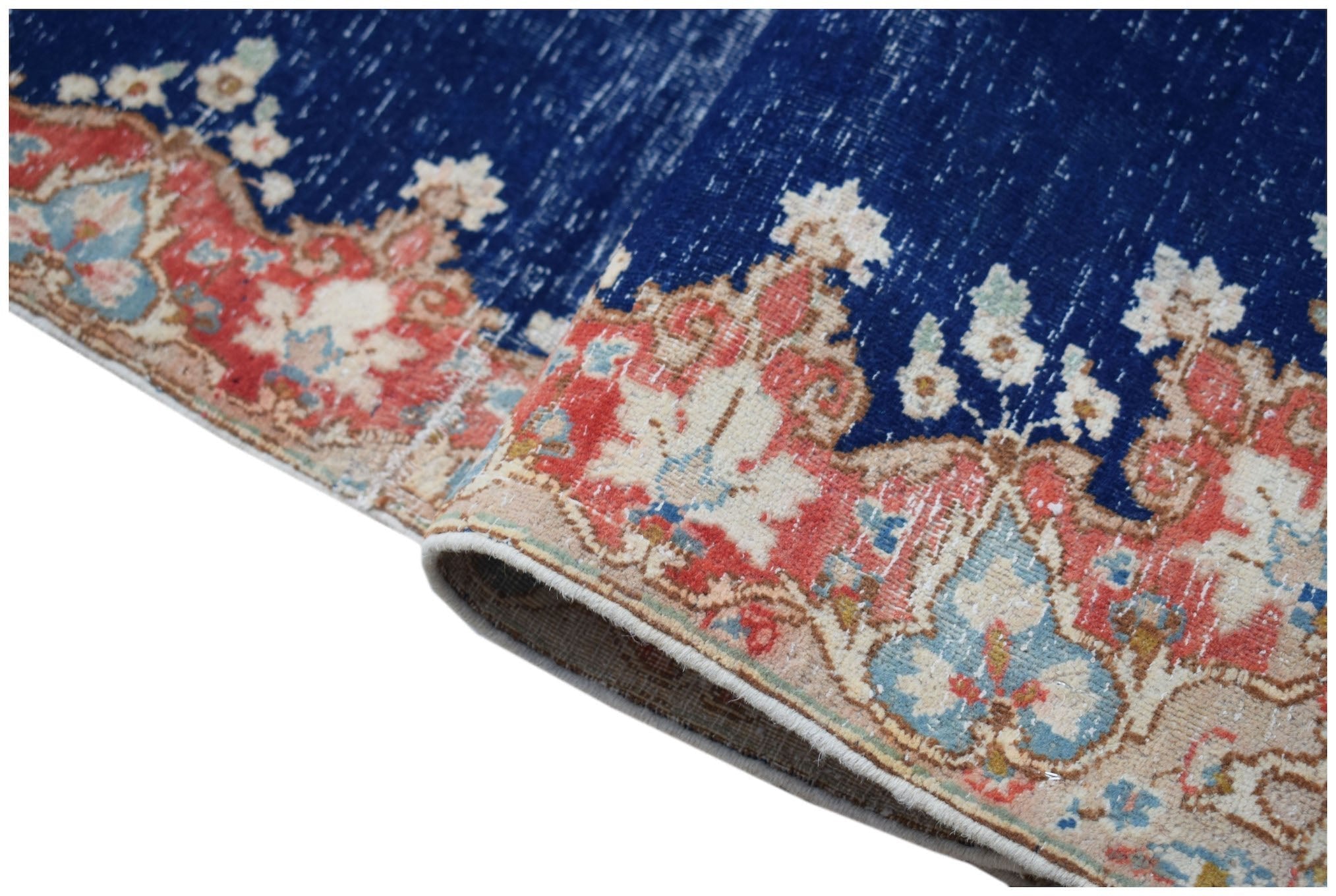 Handmade Vintage Persian Kerman Hallway Runner | 320 x 68 cm | 10'6" x 2'3" - Najaf Rugs & Textile