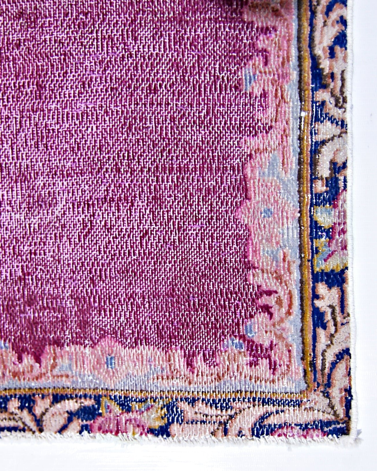 Handmade Vintage Persian Kerman Hallway Runner | 422 x 70 cm | 13'10" x 2'4" - Najaf Rugs & Textile