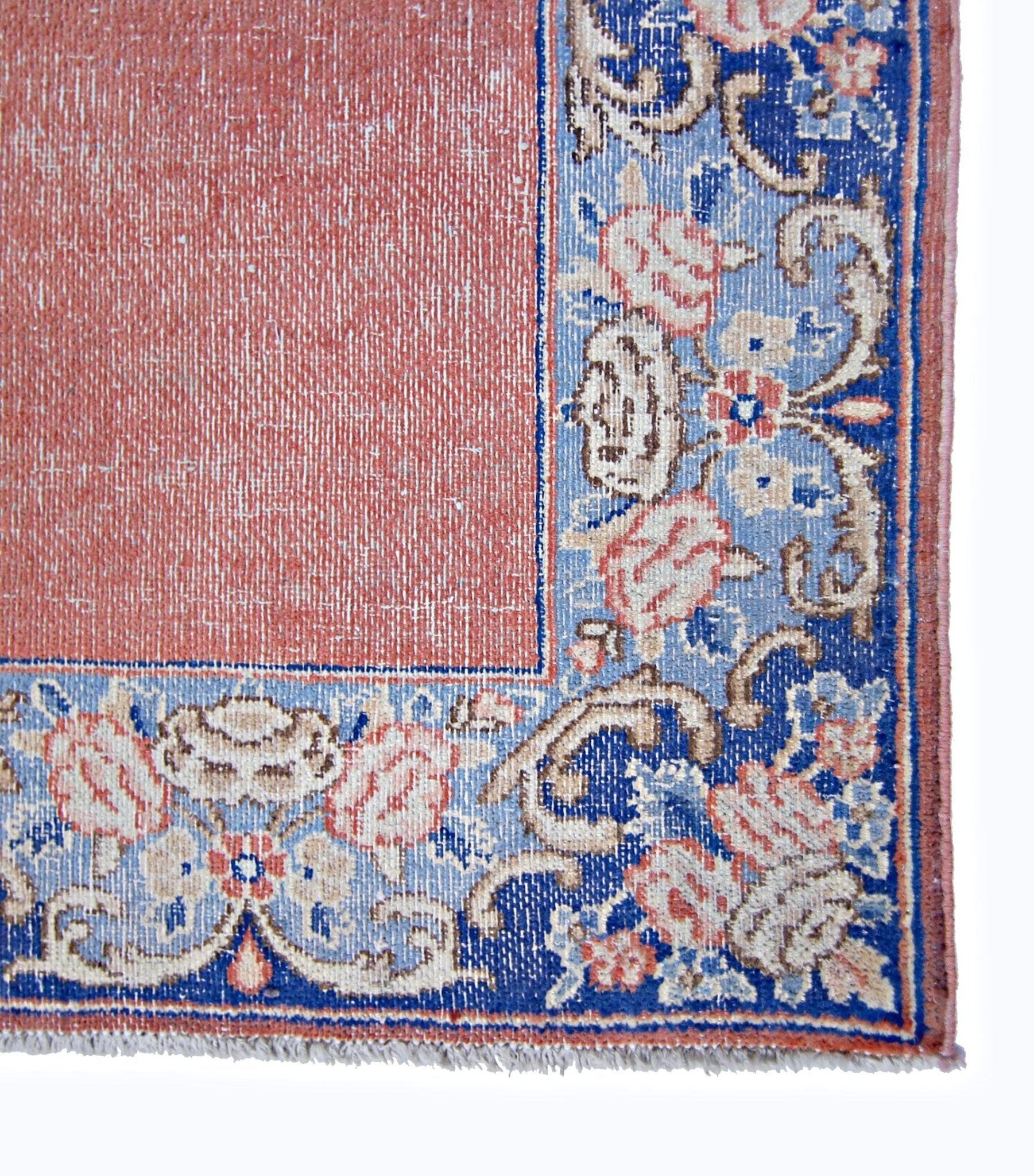 Handmade Vintage Persian Kerman Hallway Runner | 494 x 91 cm | 16'2" x 3' - Najaf Rugs & Textile