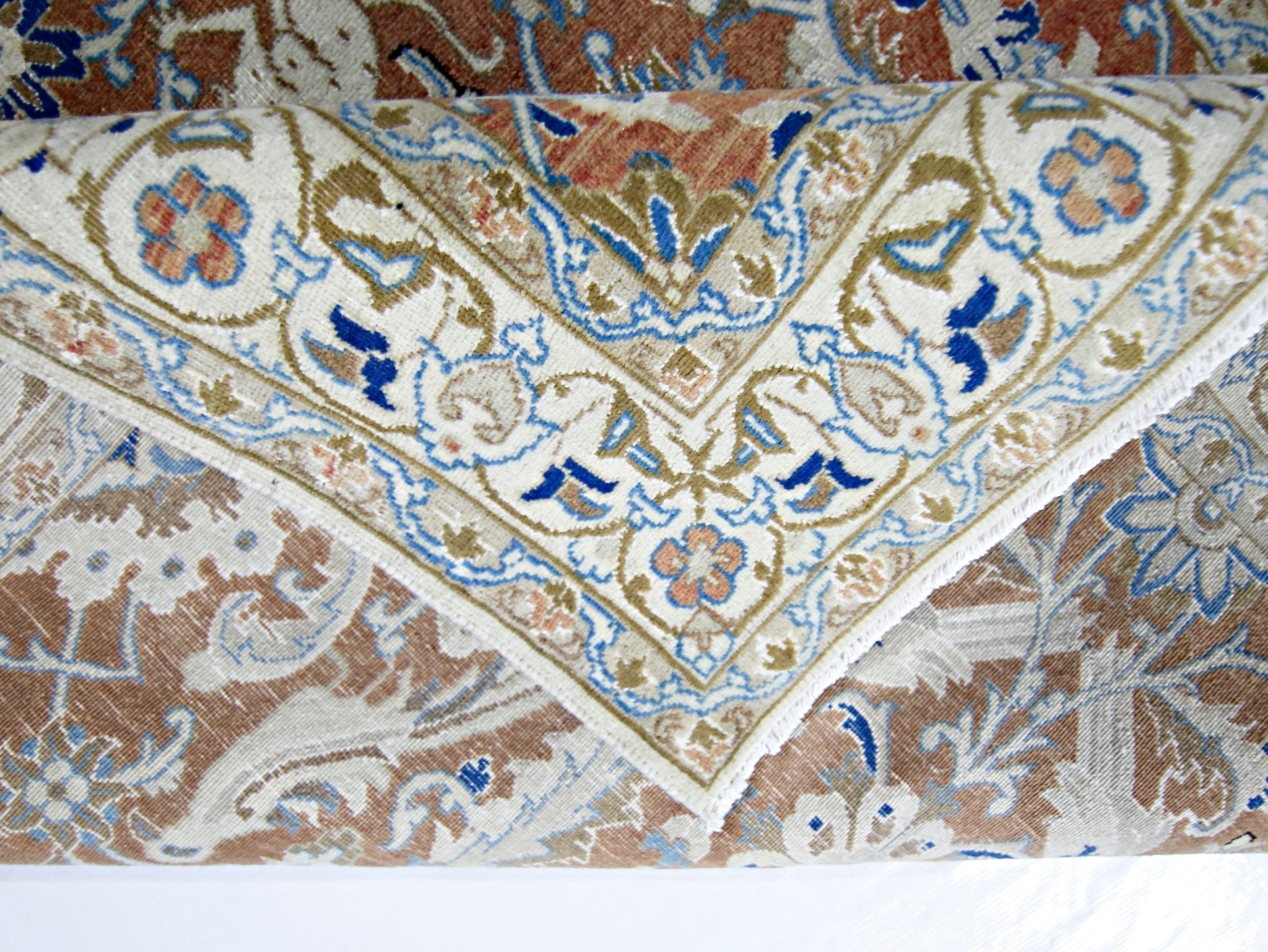 Handmade Vintage Persian Kerman Hunting Rug | 197 x 118 cm | 6'5" x 3'10" - Najaf Rugs & Textile