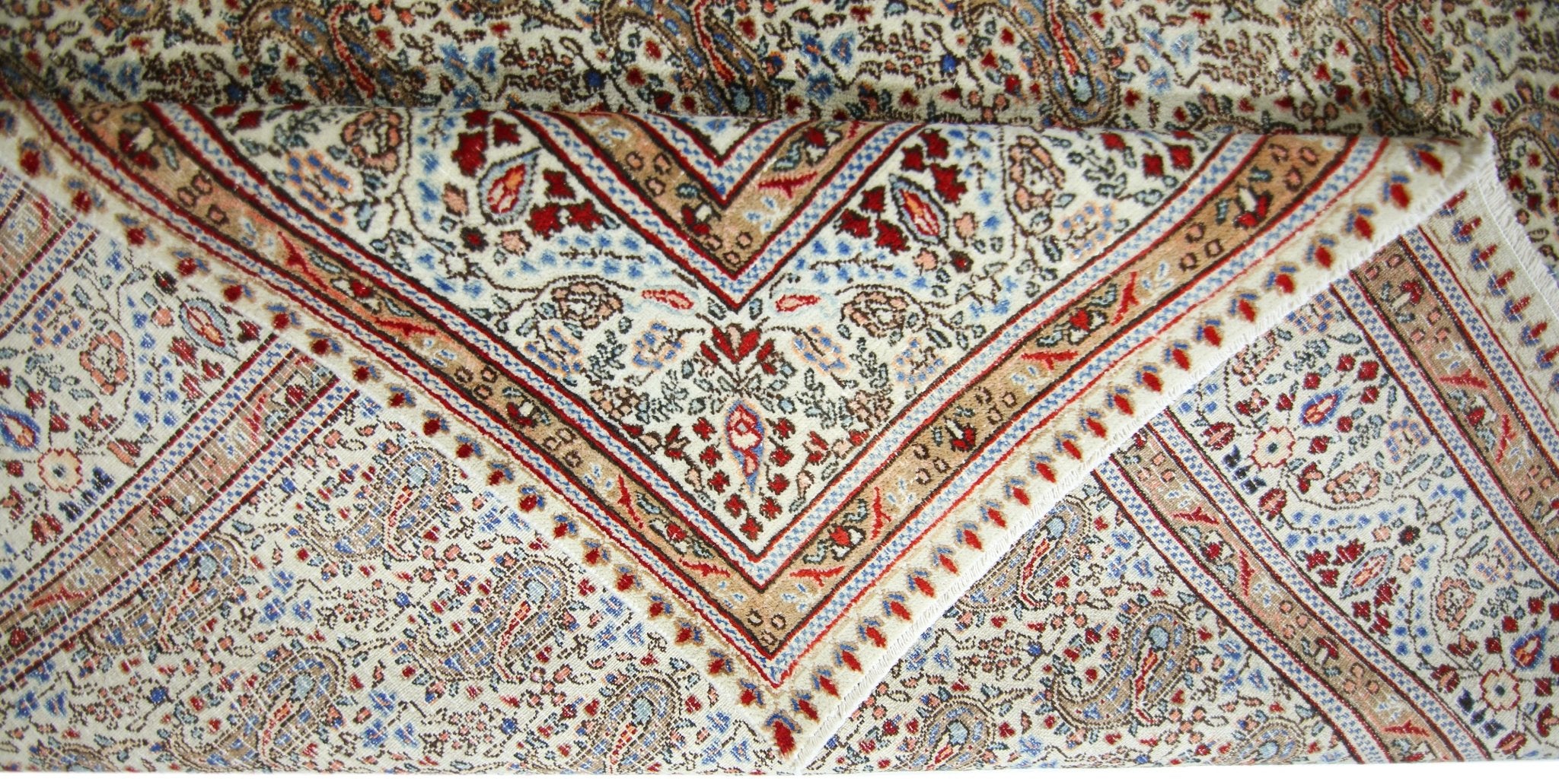 Handmade Vintage Persian Kerman Paisley Rug | 301 x 213 cm | 9'10" x 7' - Najaf Rugs & Textile