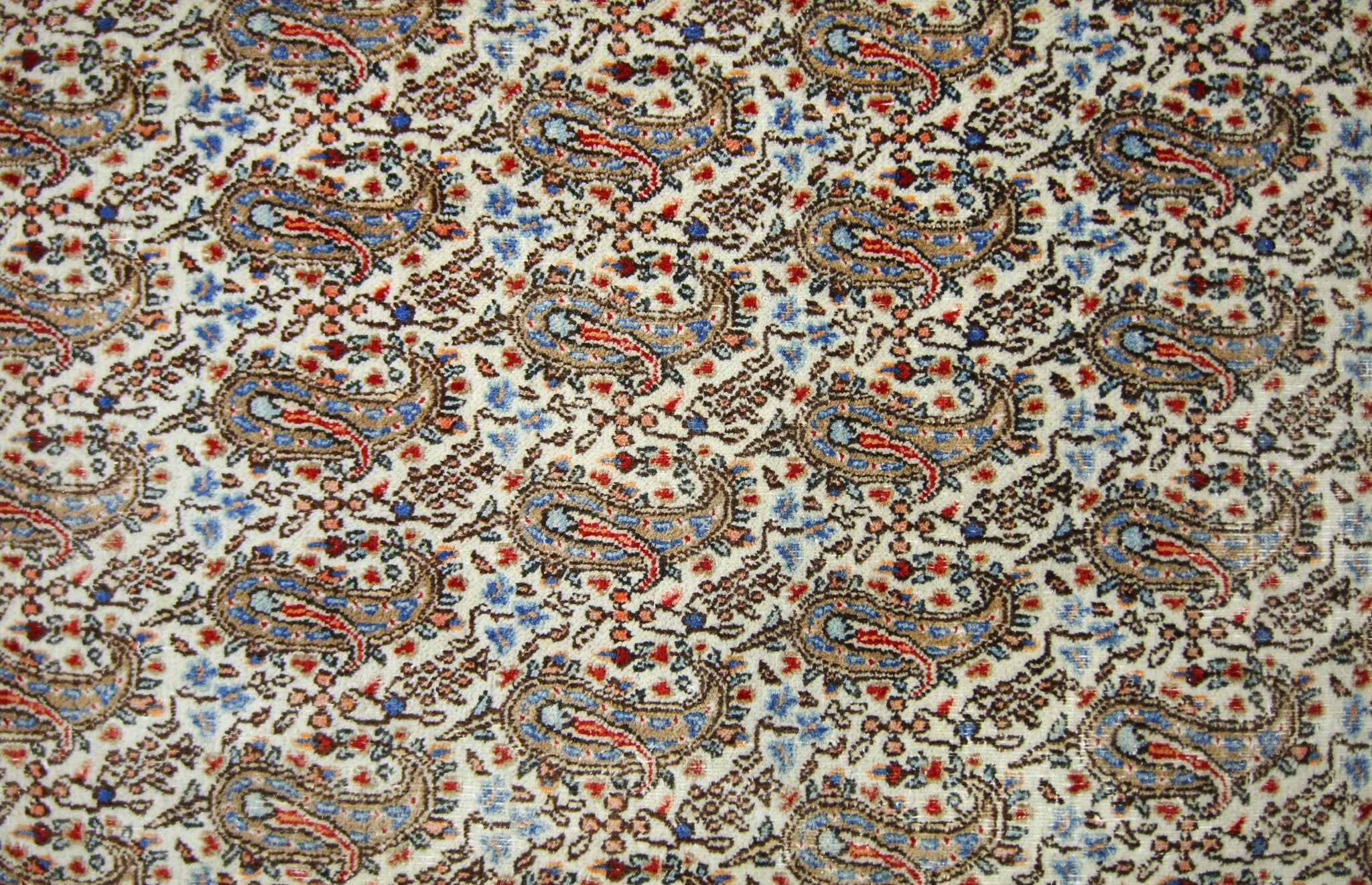 Handmade Vintage Persian Kerman Paisley Rug | 301 x 213 cm | 9'10" x 7' - Najaf Rugs & Textile