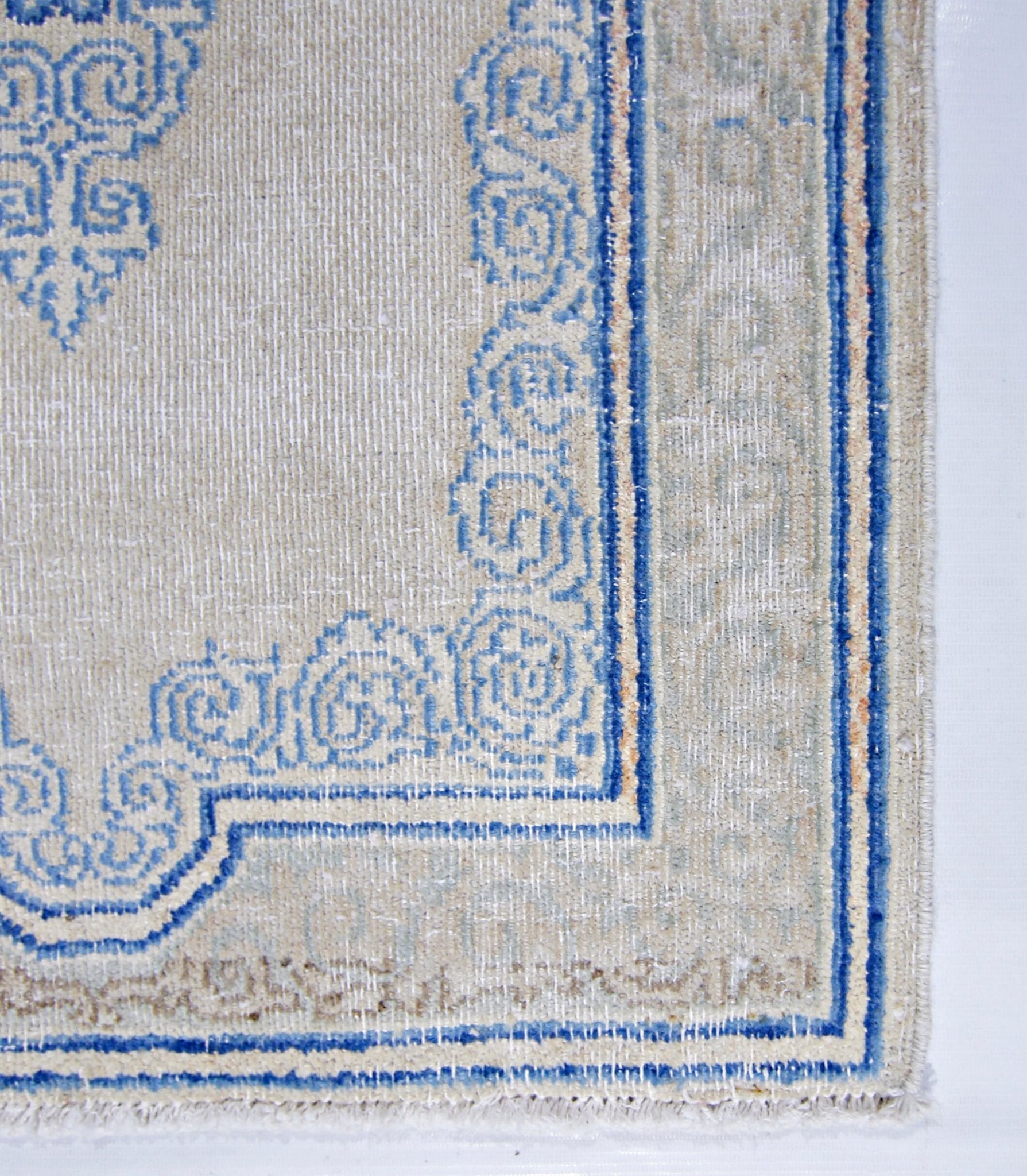 Handmade Vintage Persian Kerman Rug | 110 x 57 cm | 3'7" x 1'10" - Najaf Rugs & Textile