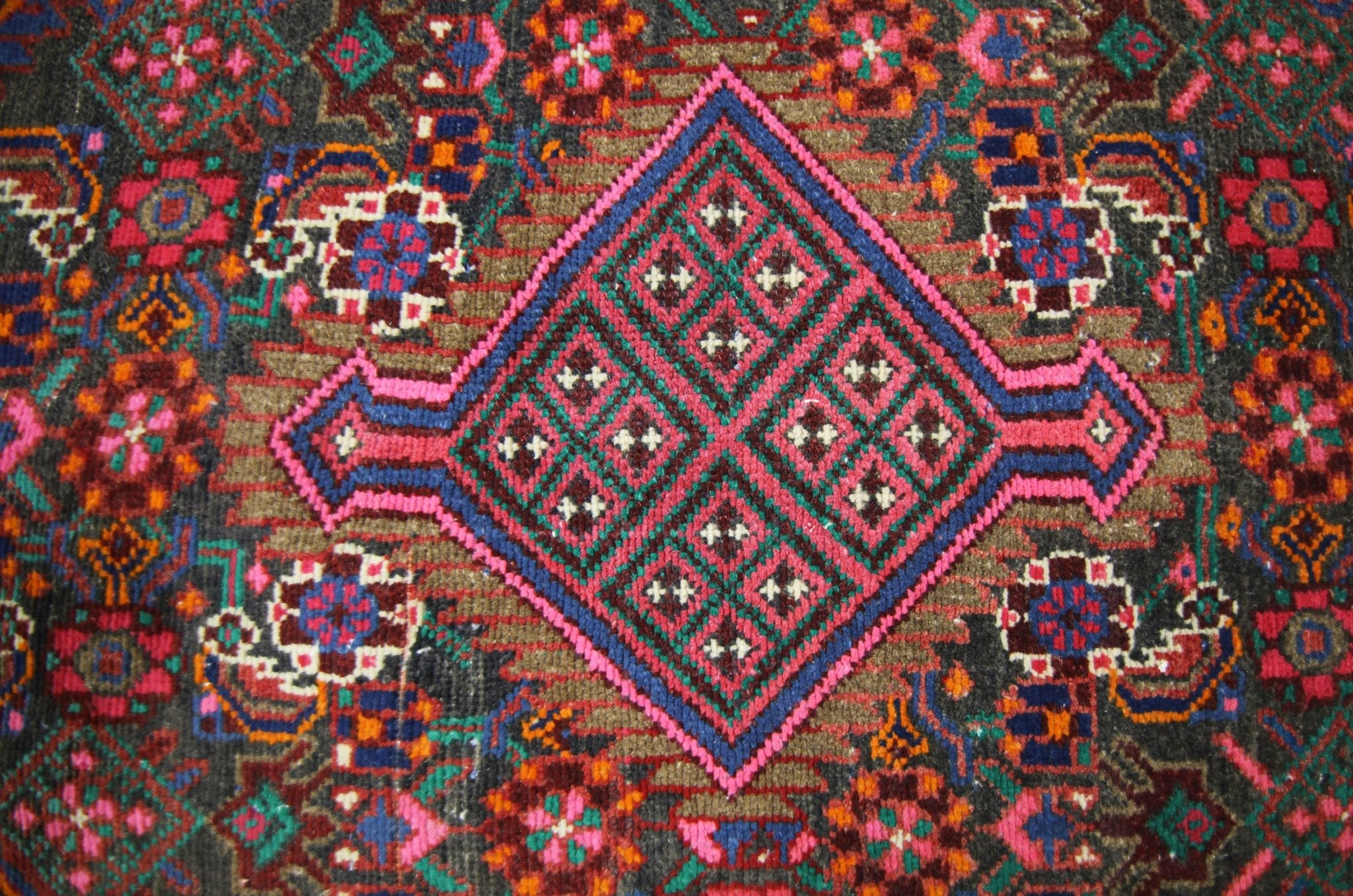 Handmade Vintage Persian Kerman Rug | 119 x 74 cm | 3'11" x 2'5" - Najaf Rugs & Textile