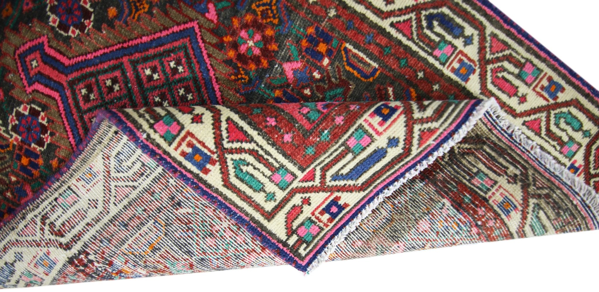 Handmade Vintage Persian Kerman Rug | 119 x 74 cm | 3'11" x 2'5" - Najaf Rugs & Textile