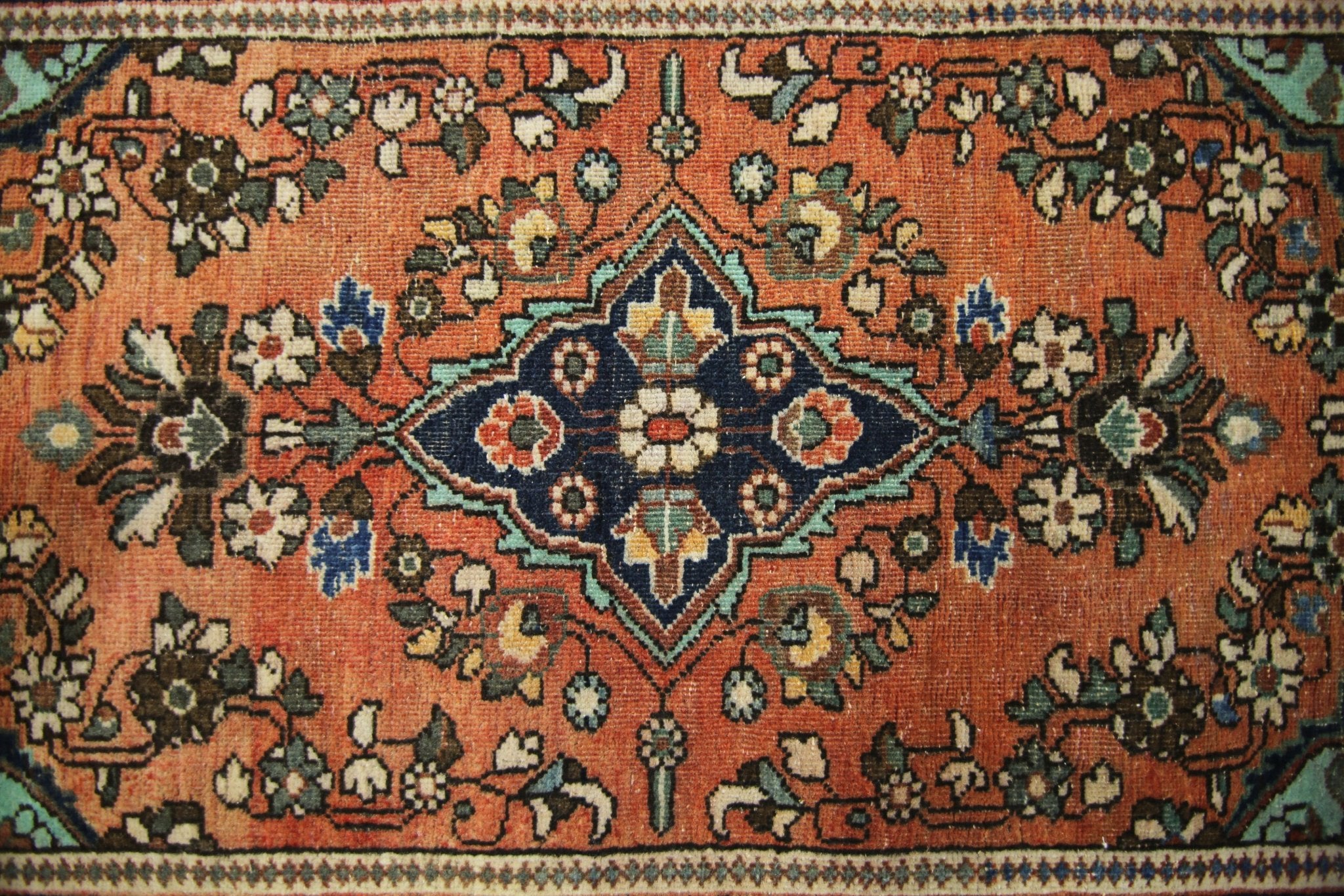 Handmade Vintage Persian Kerman Rug | 128 x 63 cm | 4'2" x 2'1" - Najaf Rugs & Textile