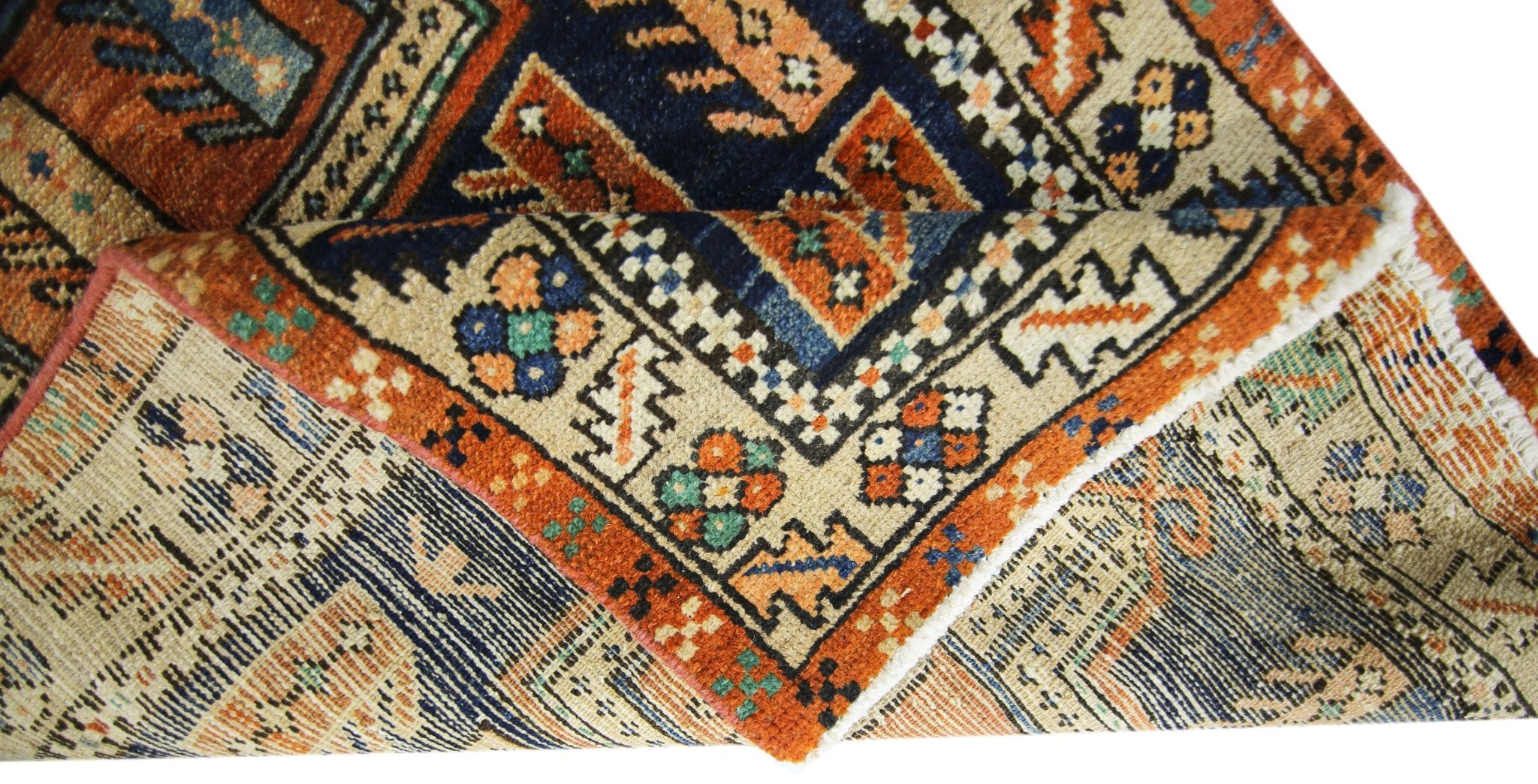 Handmade Vintage Persian Kerman Rug | 131 x 90 cm | 4'4" x 2'11" - Najaf Rugs & Textile