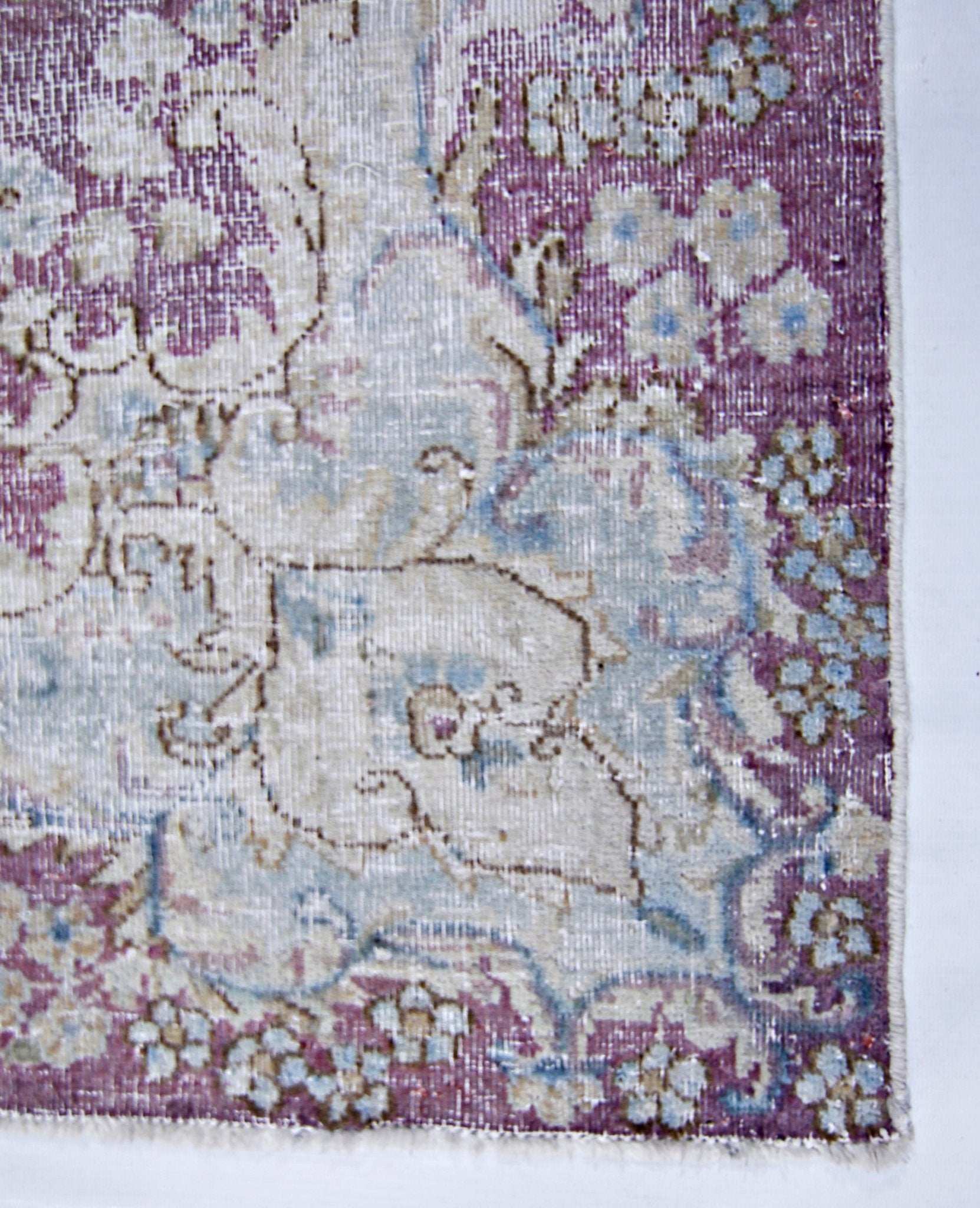 Handmade Vintage Persian Kerman Rug | 140 x 88 cm | 4'7" x 2'10" - Najaf Rugs & Textile