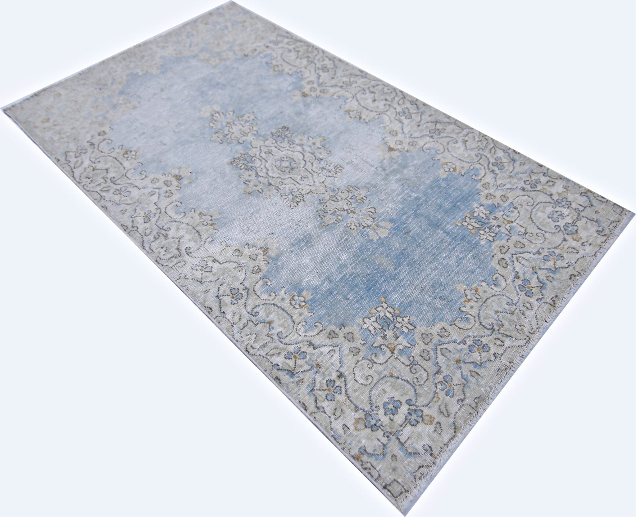 Handmade Vintage Persian Kerman Rug | 145 x 83 cm | 4'9" x 2'9" - Najaf Rugs & Textile