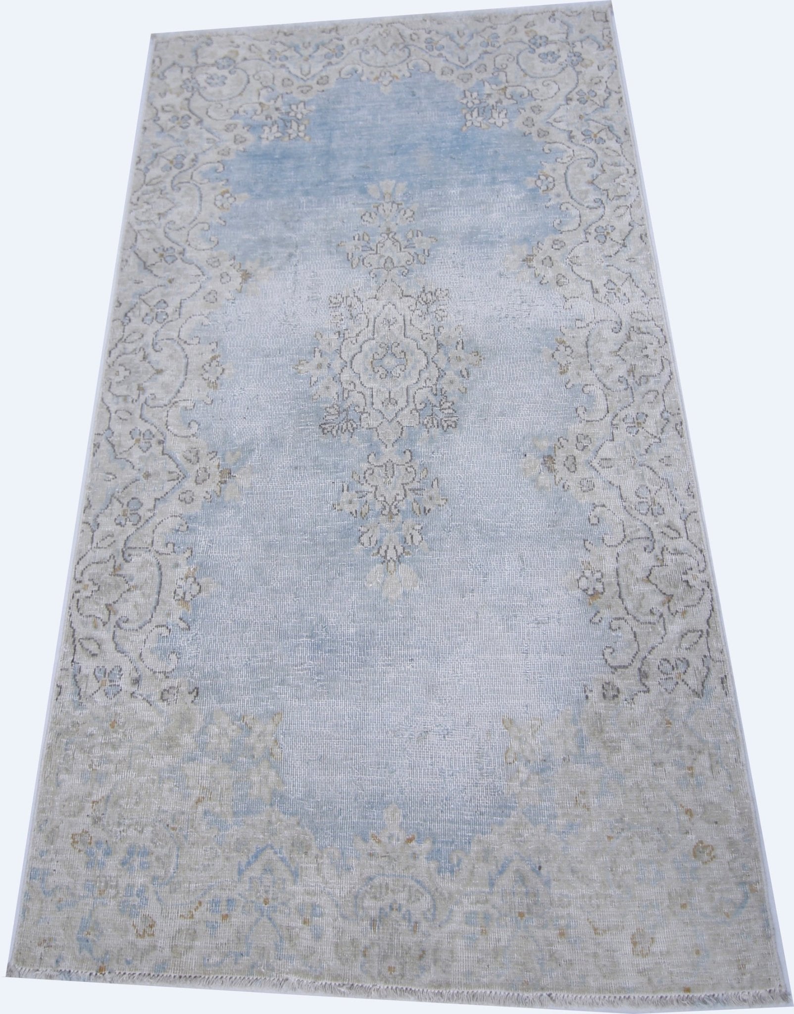 Handmade Vintage Persian Kerman Rug | 145 x 83 cm | 4'9" x 2'9" - Najaf Rugs & Textile