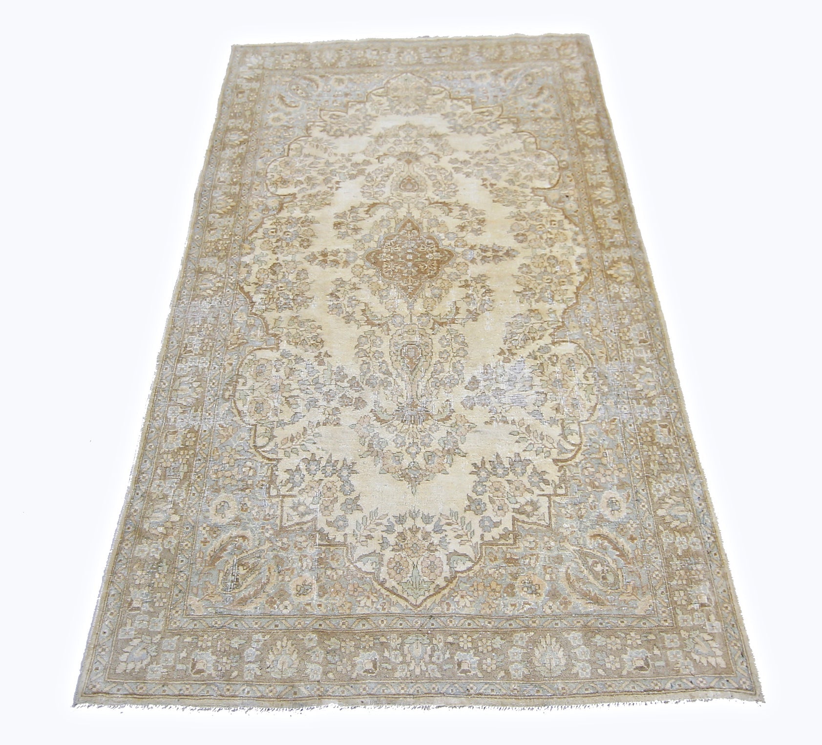 Handmade Vintage Persian Kerman Rug | 159 x 92 cm | 5'2" x 3' - Najaf Rugs & Textile