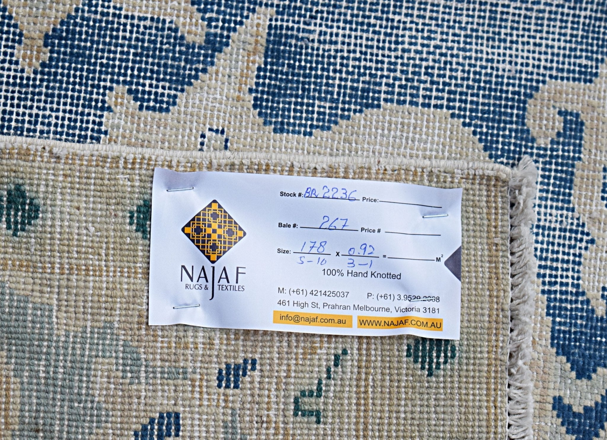 Handmade Vintage Persian Kerman Rug | 178 x 92 cm | 5'10" x 3'1" - Najaf Rugs & Textile