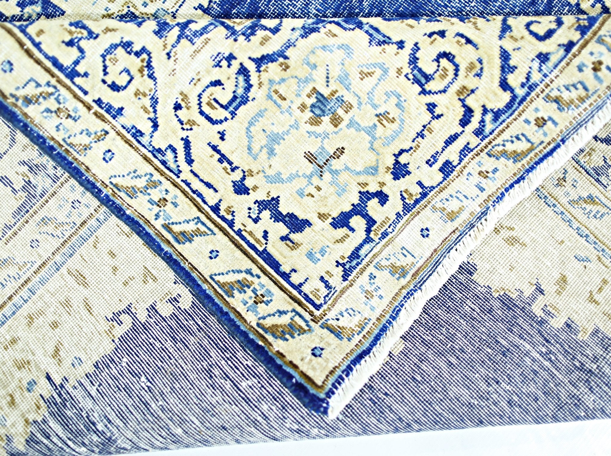 Handmade Vintage Persian Kerman Rug | 192 x 120 cm | 6'4" x 3'11" - Najaf Rugs & Textile