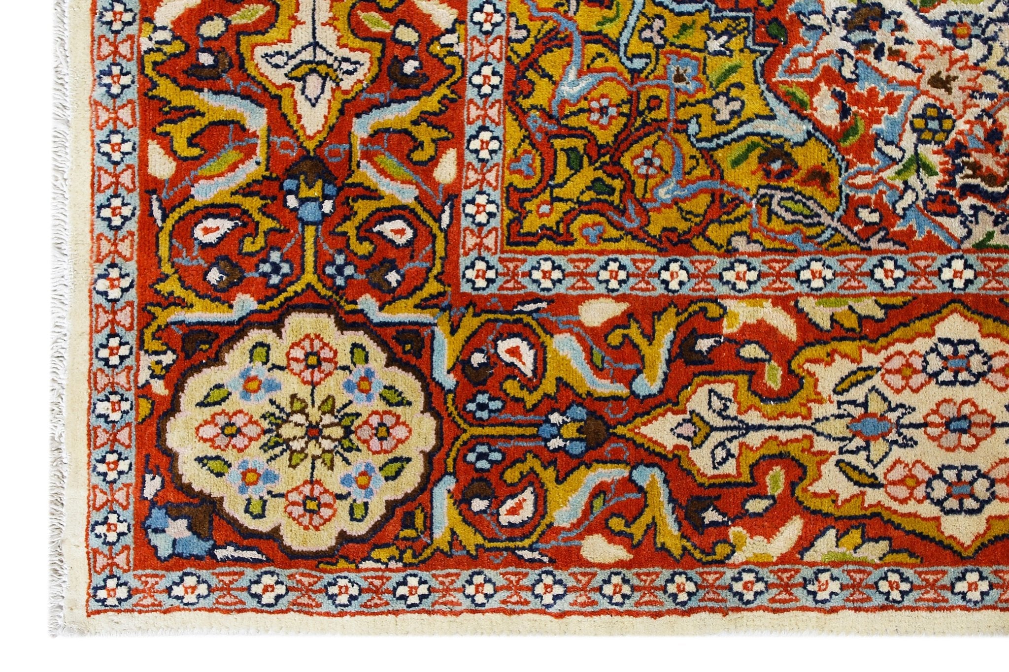 Handmade Vintage Persian Kerman Rug | 198 x 121 cm | 6'6" x 3'11" - Najaf Rugs & Textile