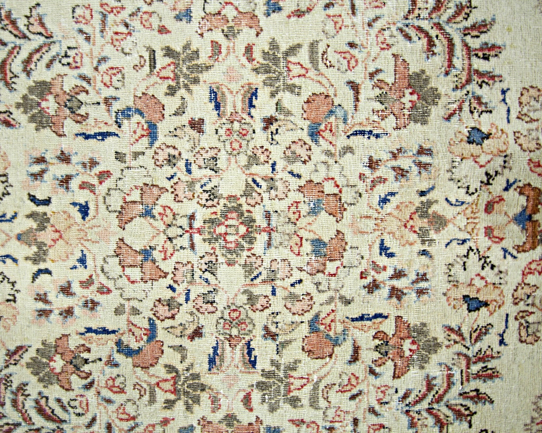 Handmade Vintage Persian Kerman Rug | 199 x 137 cm | 6'6" x 4'6" - Najaf Rugs & Textile