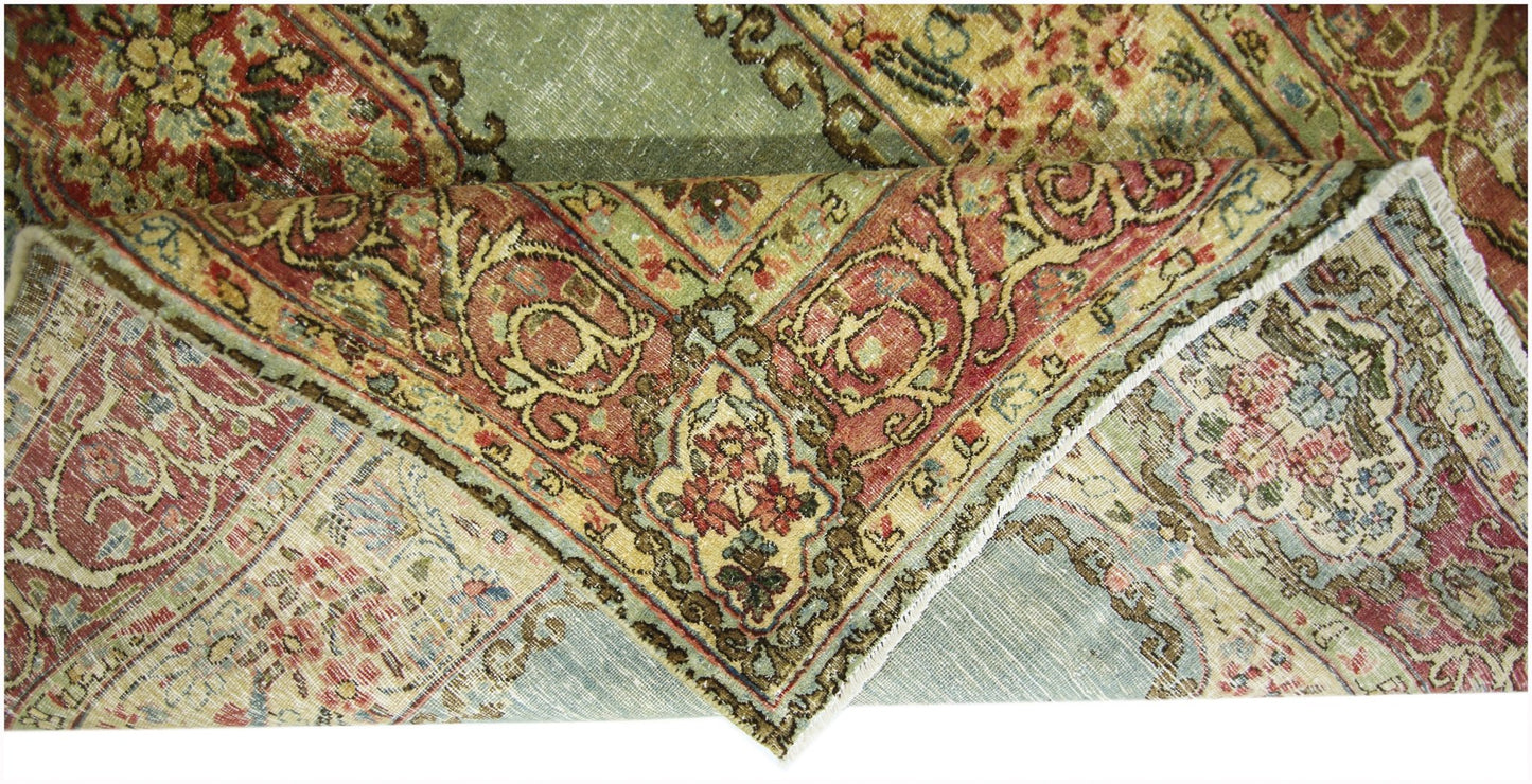 Handmade Vintage Persian Kerman Rug | 203 x 125 cm | 6'8" x 4'1" - Najaf Rugs & Textile