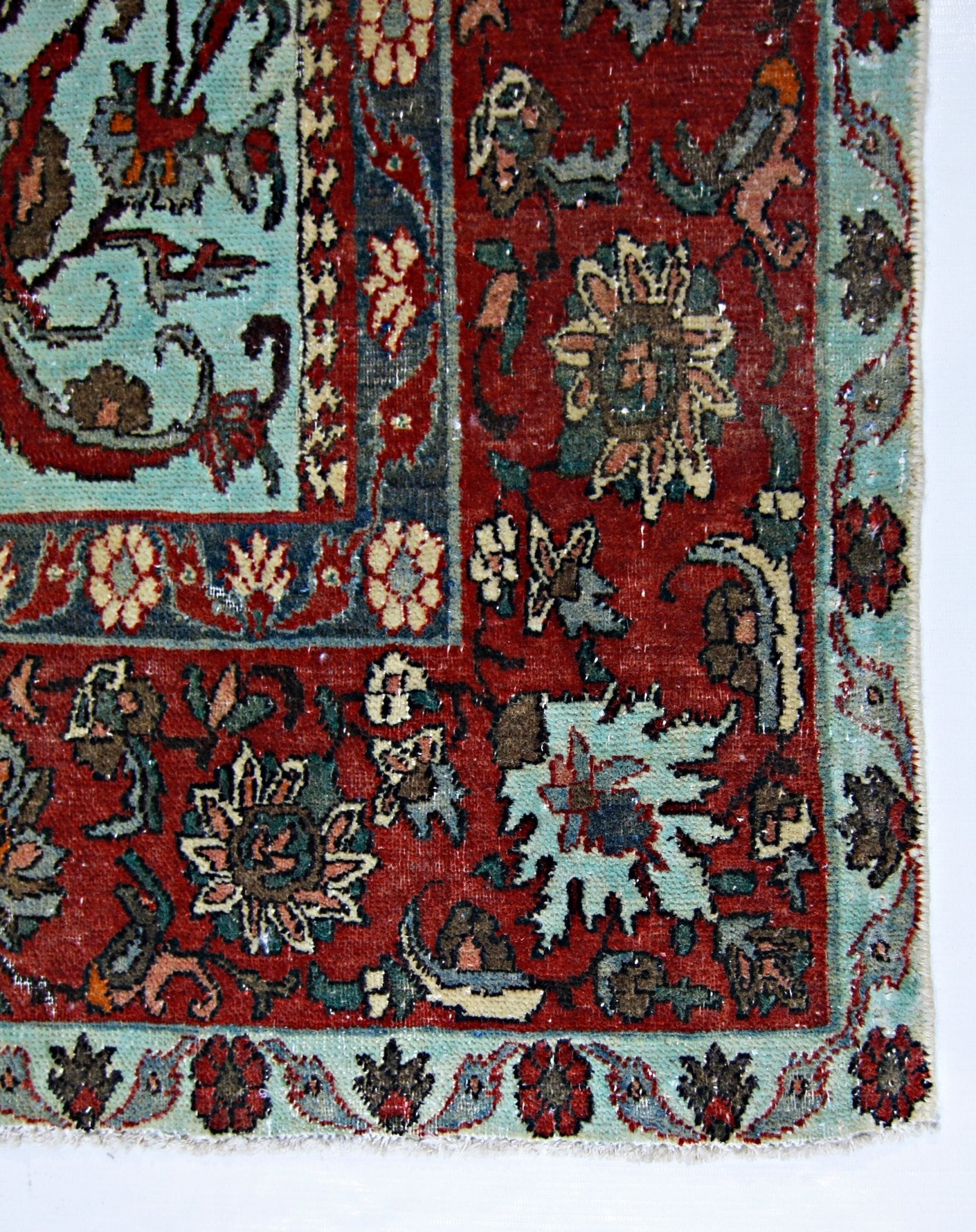 Handmade Vintage Persian Kerman Rug | 204 x 139 cm | 6'8" x 4'7" - Najaf Rugs & Textile