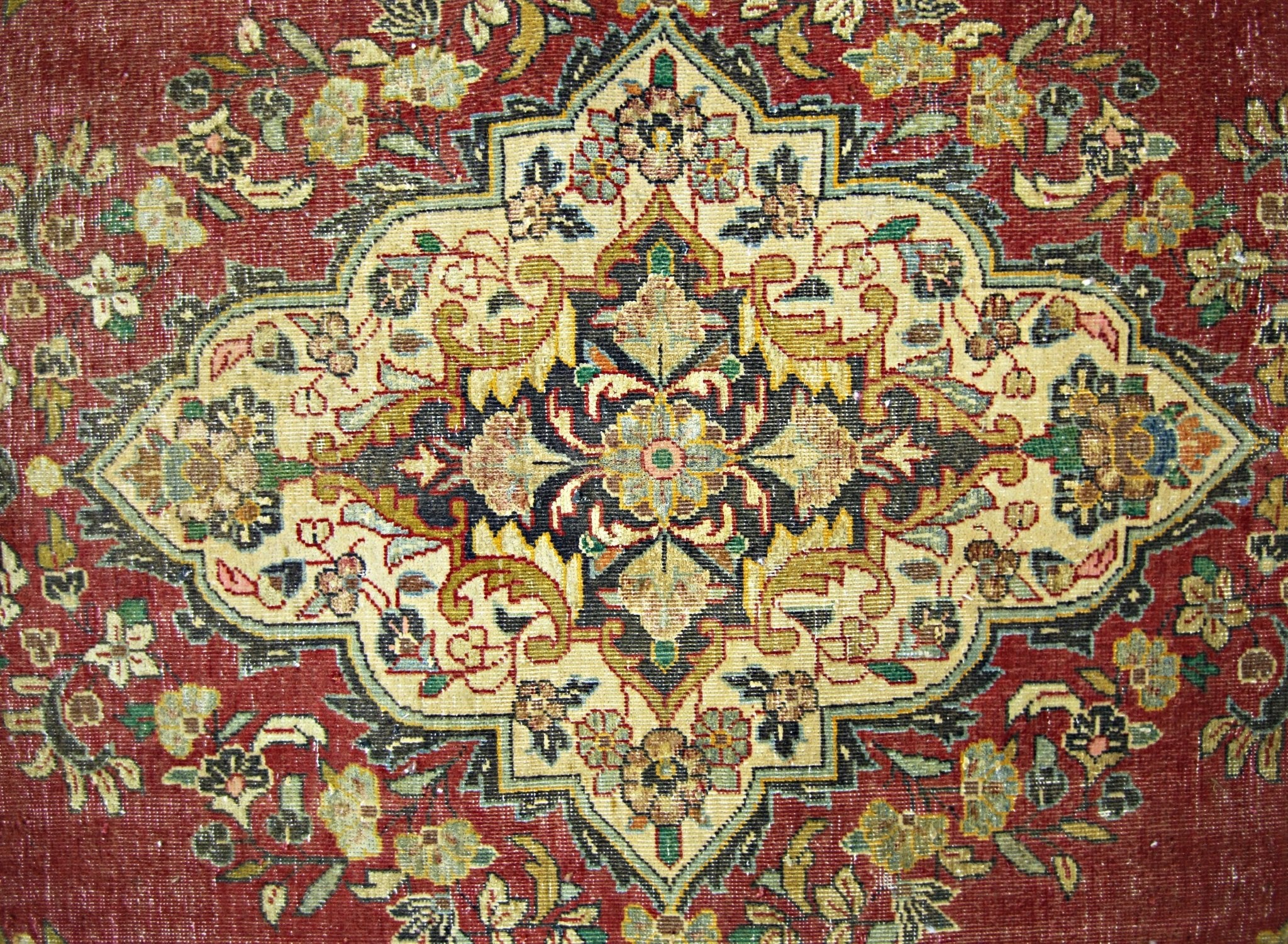 Handmade Vintage Persian Kerman Rug | 215 x 144 cm | 7'1" x 4'9" - Najaf Rugs & Textile