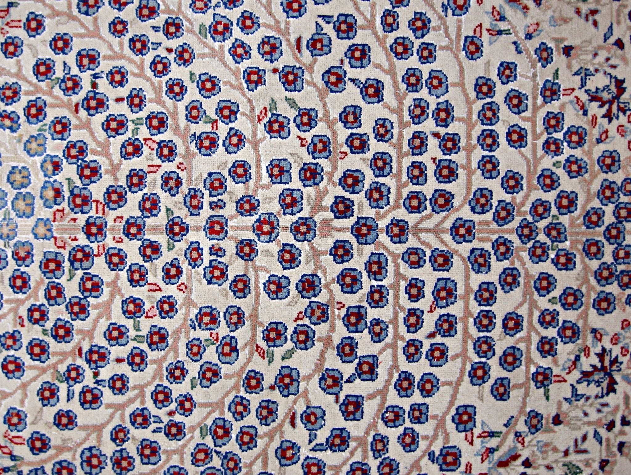 Handmade Vintage Persian Kerman Rug | 226 x 153 cm | 7'5" x 5' - Najaf Rugs & Textile