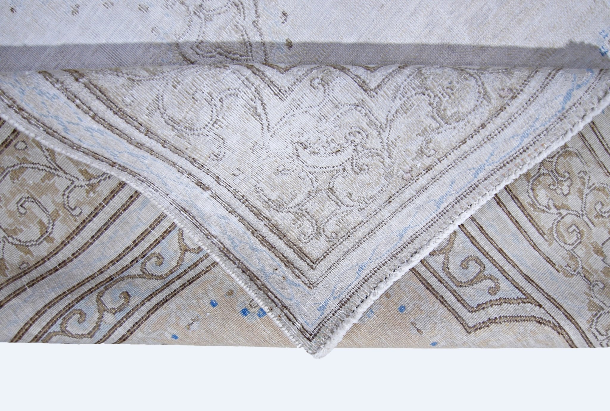 Handmade Vintage Persian Kerman Rug | 238 x 141 cm | 7'9" x 4'8" - Najaf Rugs & Textile