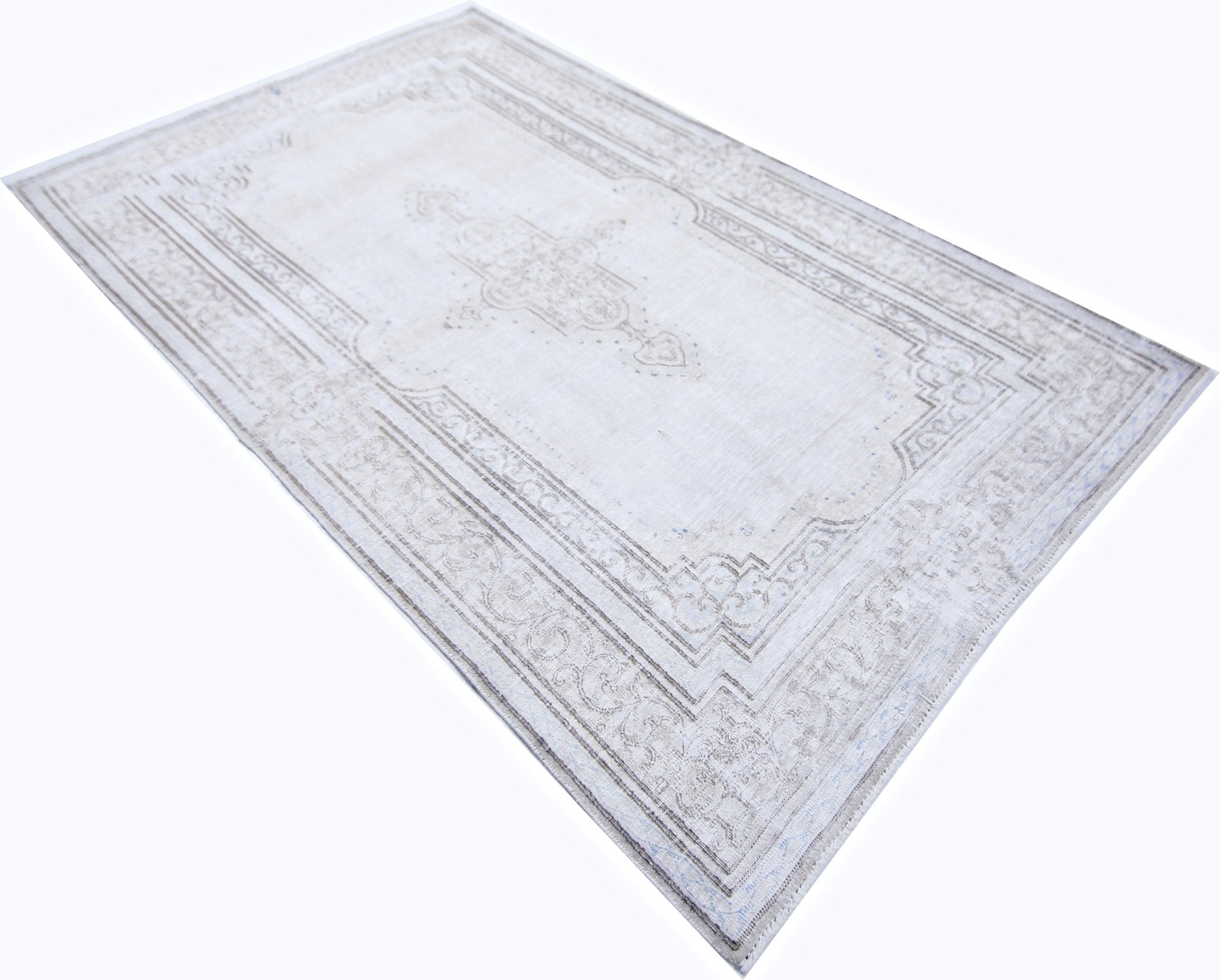 Handmade Vintage Persian Kerman Rug | 238 x 141 cm | 7'9" x 4'8" - Najaf Rugs & Textile