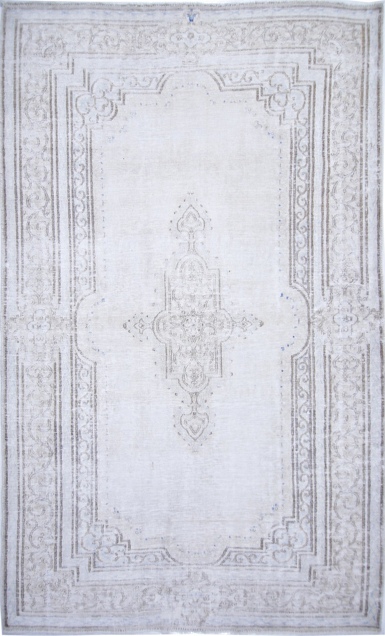 Handmade Vintage Persian Kerman Rug | 238 x 141 cm | 7'9" x 4'8" - Najaf Rugs & Textile