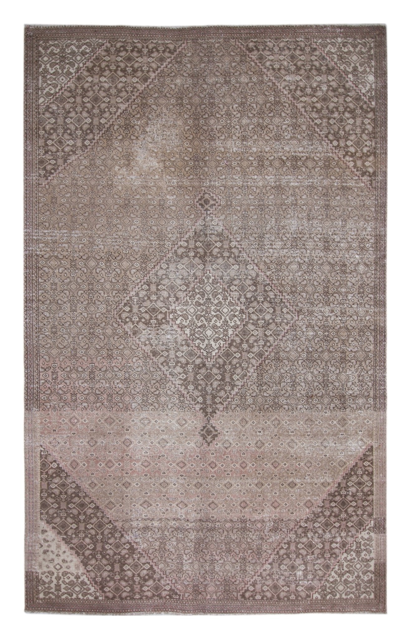 Handmade Vintage Persian Kerman Rug | 258 x 159 cm | 8'6" x 5'3" - Najaf Rugs & Textile