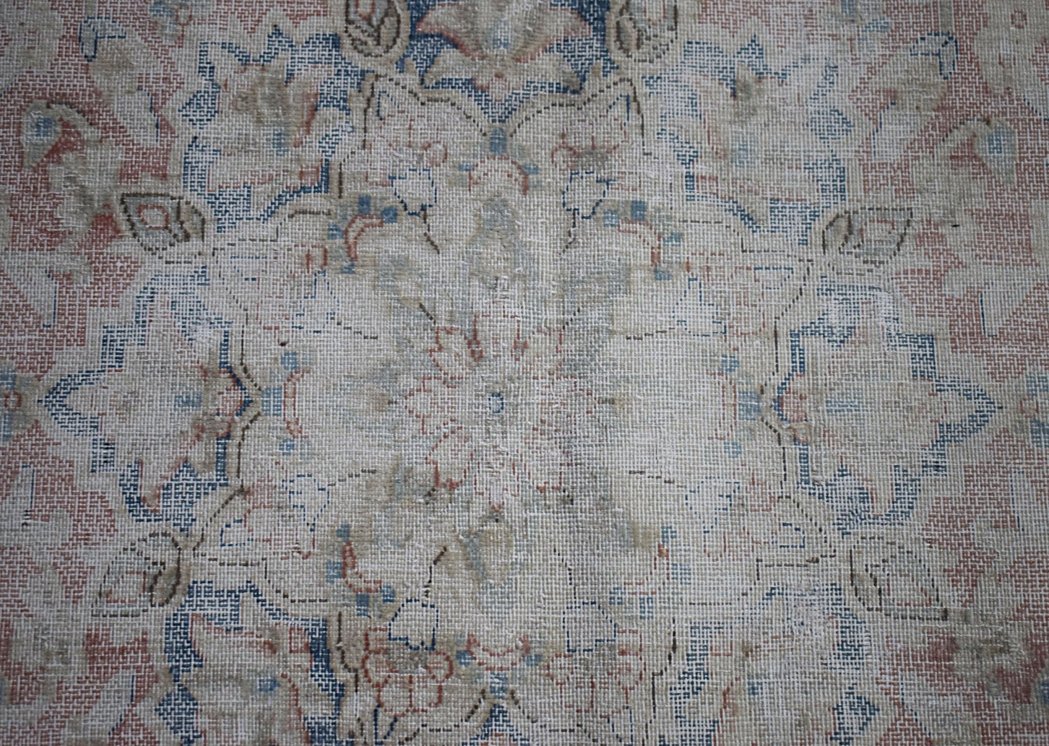 Handmade Vintage Persian Kerman Rug | 282 x 196 cm | 9'3" x 6'6" - Najaf Rugs & Textile