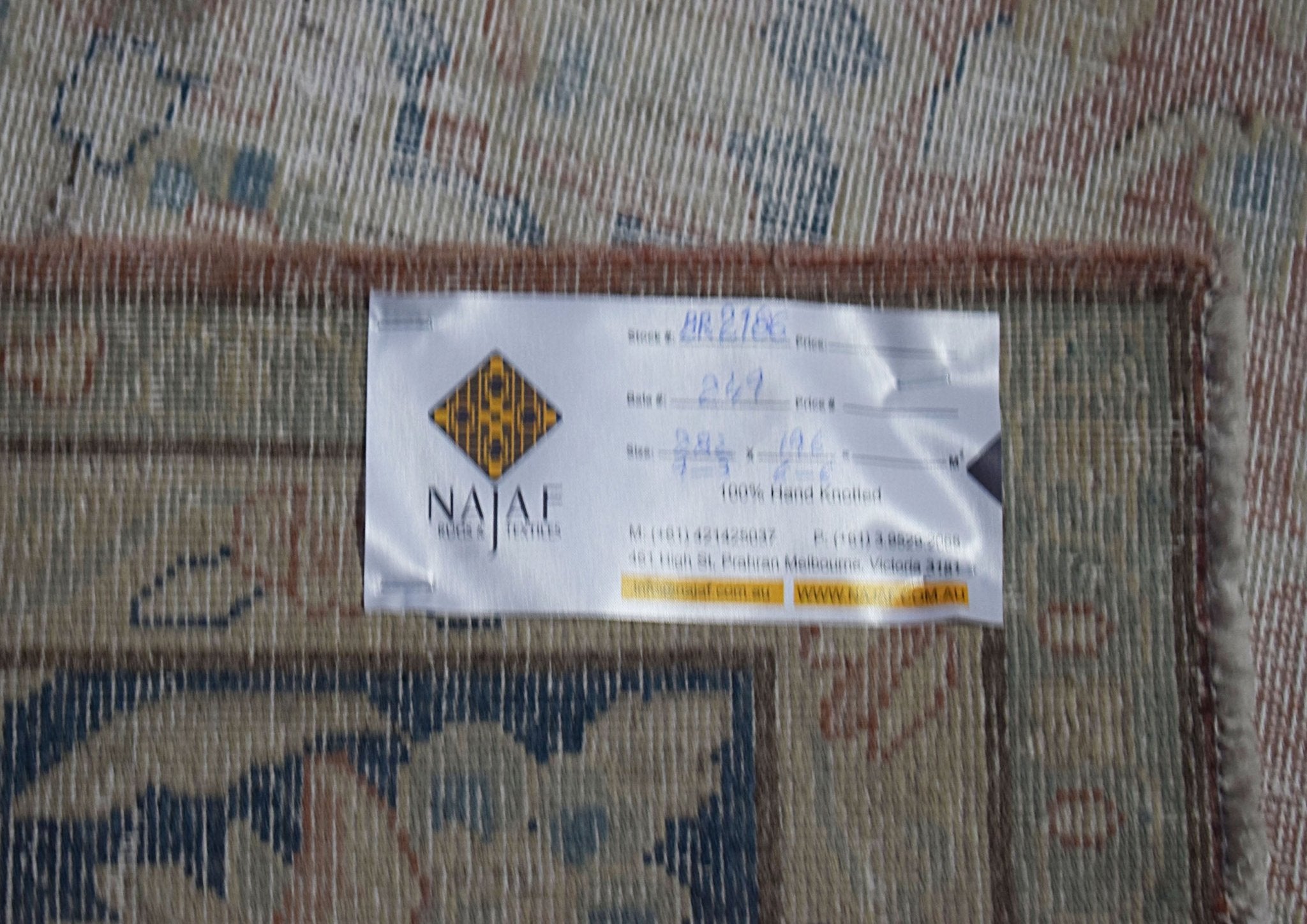 Handmade Vintage Persian Kerman Rug | 282 x 196 cm | 9'3" x 6'6" - Najaf Rugs & Textile