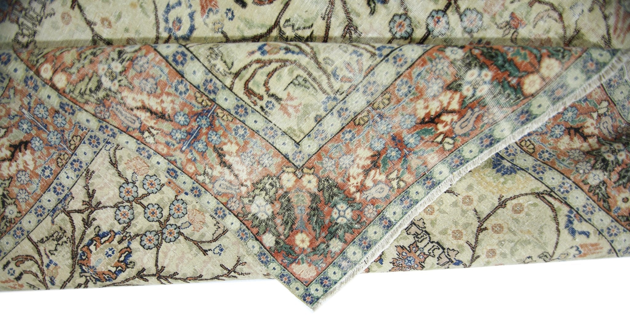 Handmade Vintage Persian Kerman Rug | 304 x 225 cm | 10' x 7'5" - Najaf Rugs & Textile