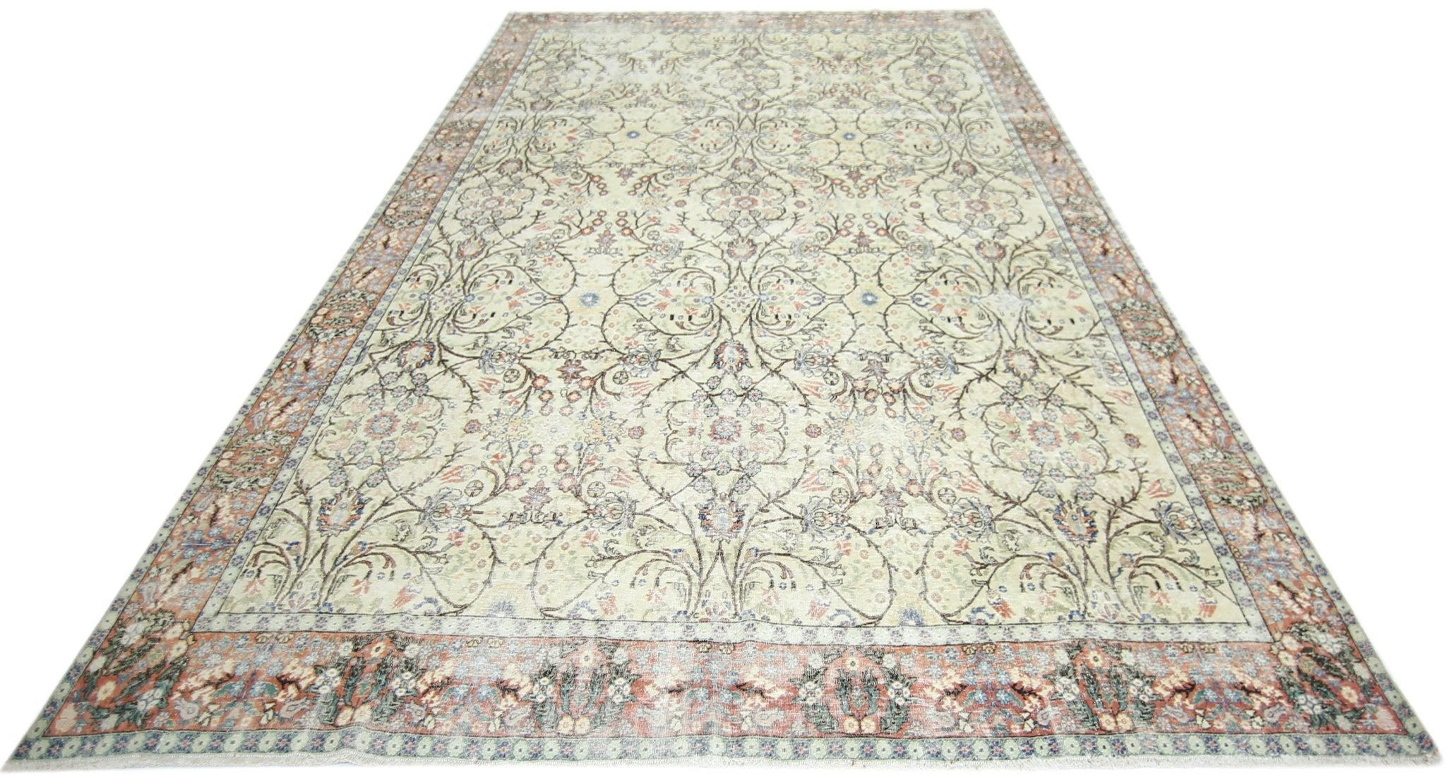 Handmade Vintage Persian Kerman Rug | 304 x 225 cm | 10' x 7'5" - Najaf Rugs & Textile