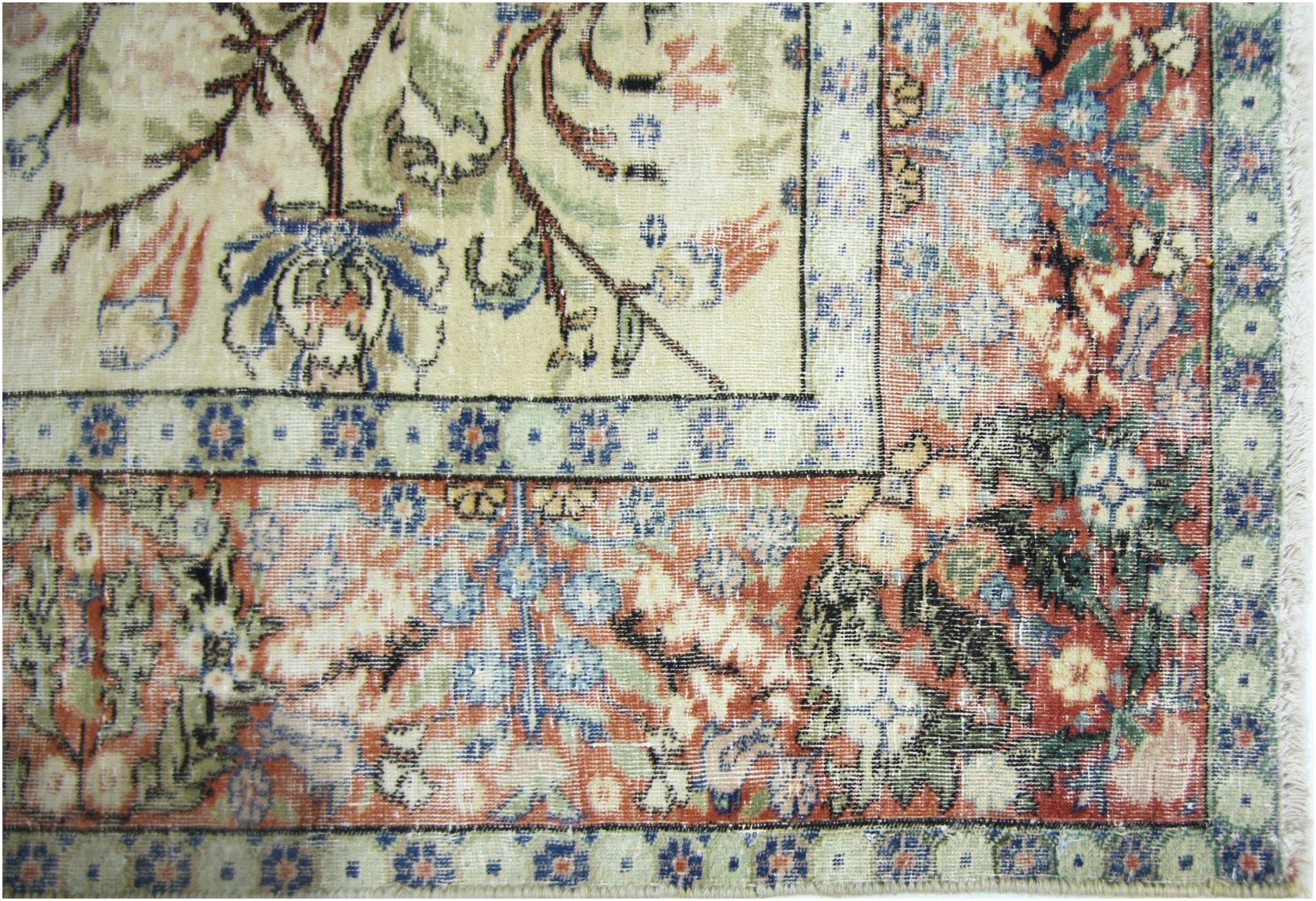 Handmade Vintage Persian Kerman Rug | 304 x 225 cm | 10' x 7'5" - Najaf Rugs & Textile